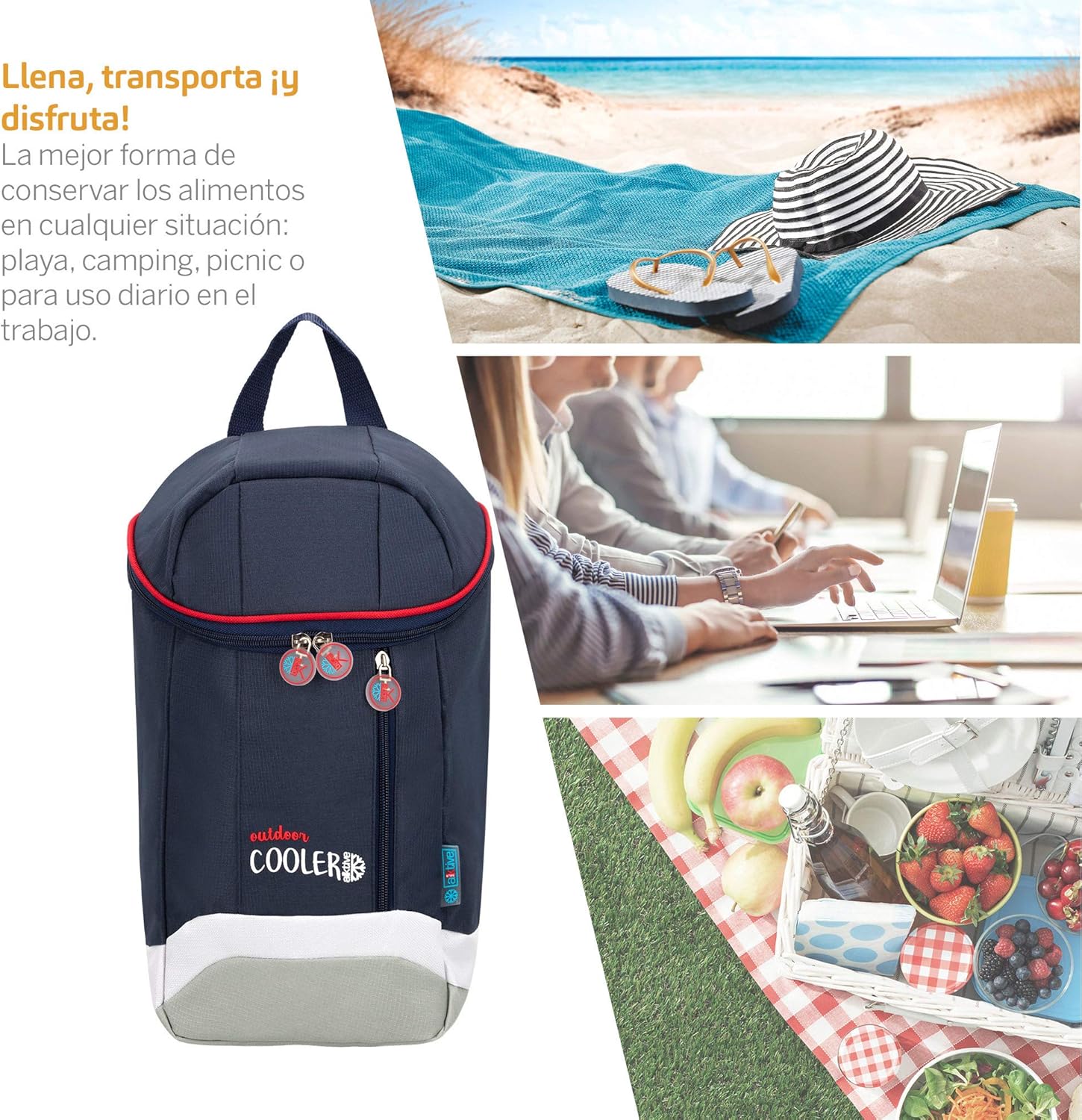 AKTIVE 80730 - Zaino termico 9 litri - immagine 2