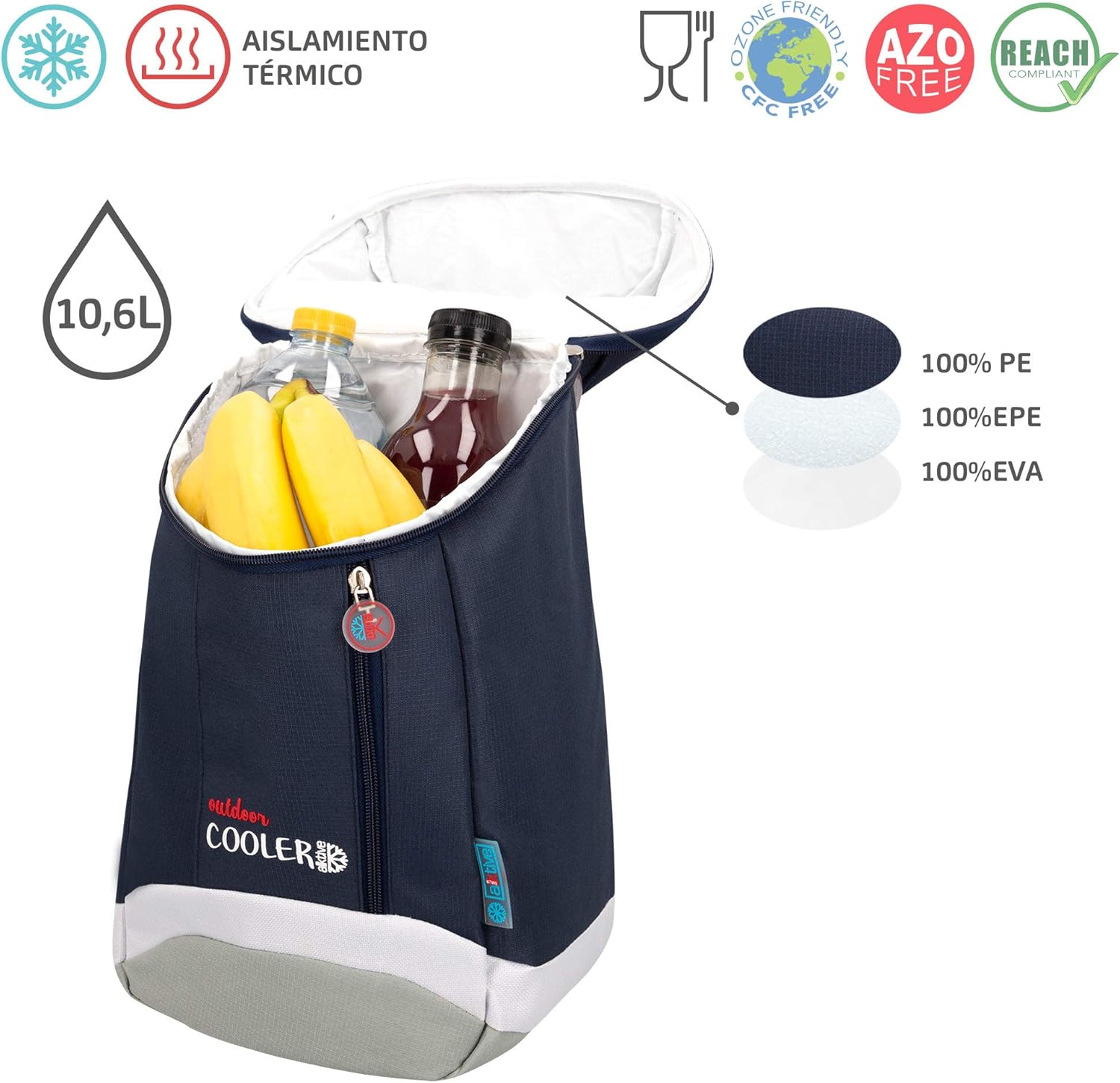 AKTIVE 80730 - Zaino termico 9 litri - immagine 3