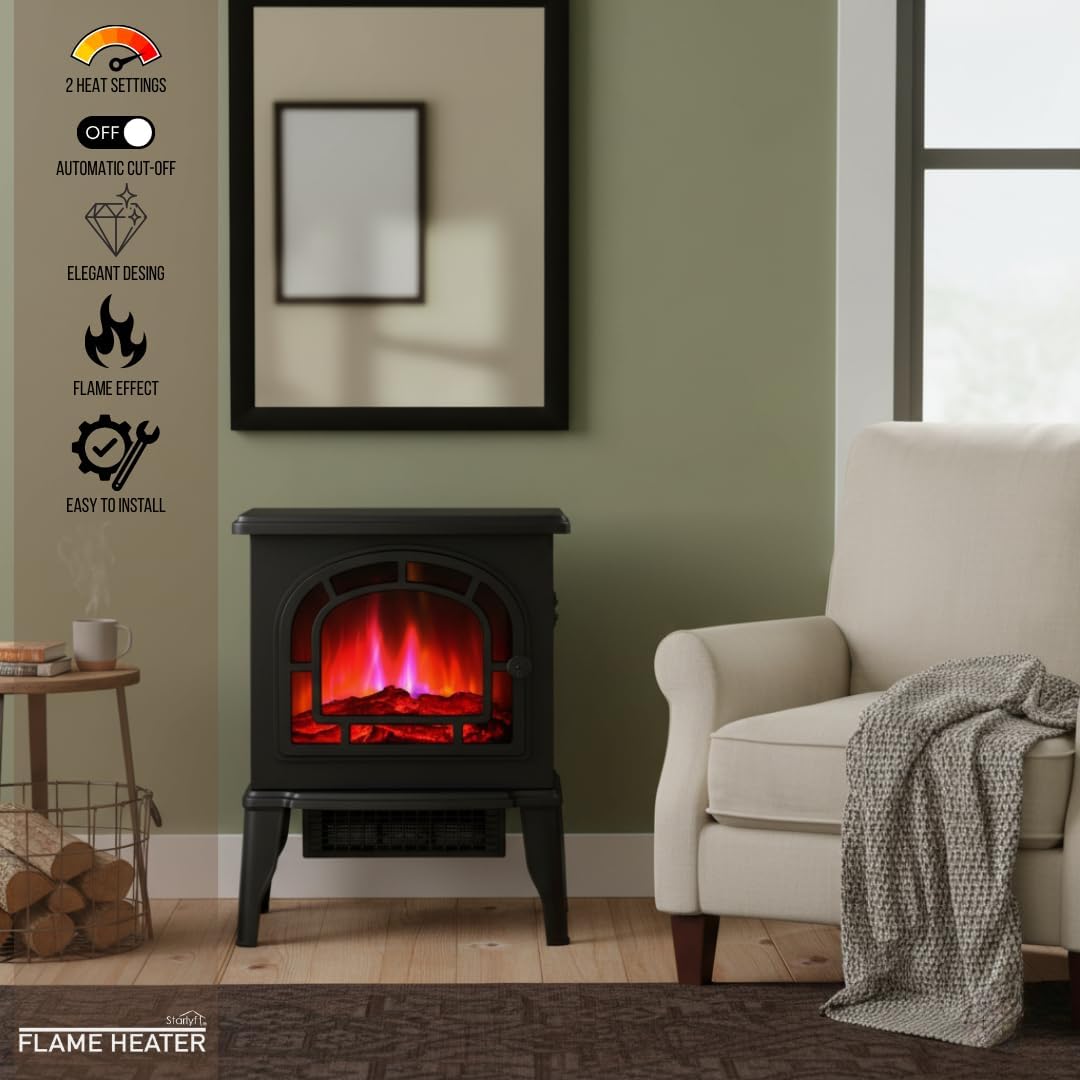 Starlyf Flame Heater - Caminetto Elettrico Decorativo 2000W - immagine 2