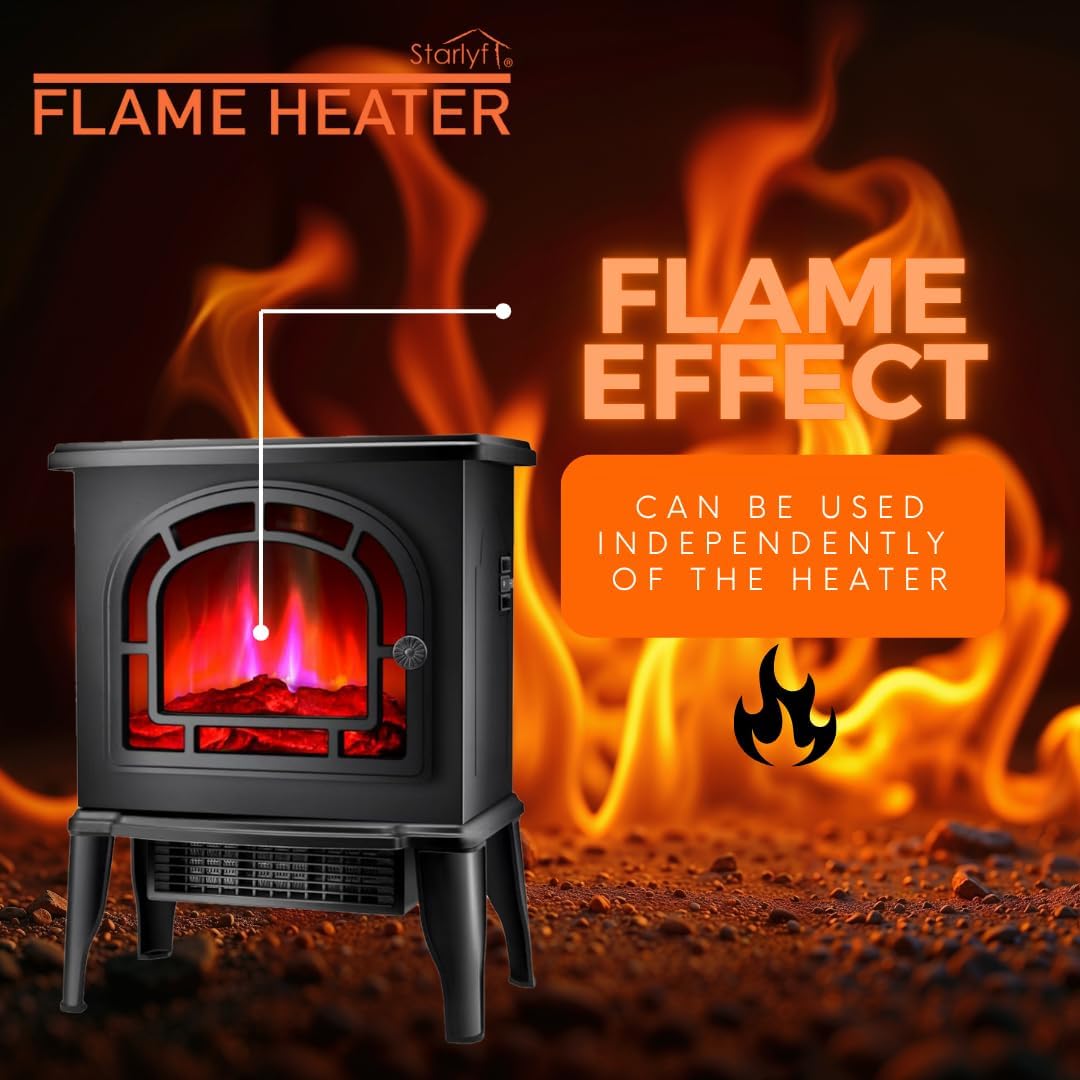 Starlyf Flame Heater - Caminetto Elettrico Decorativo 2000W - immagine 6