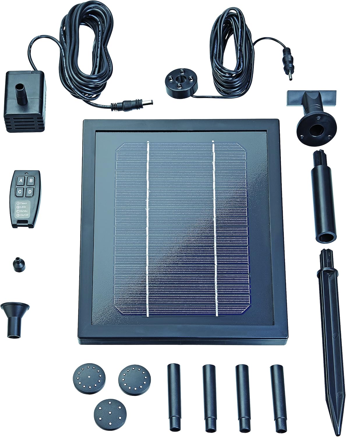 Pontec Fountains PondoSolar 250 Control, Nero - immagine 2