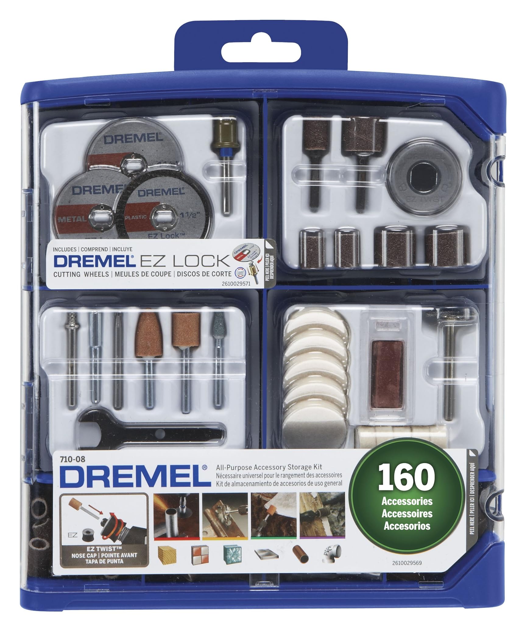 Dremel 710-08 All-Purpose Rotary Accessory Kit, 160-Piece by Dremel