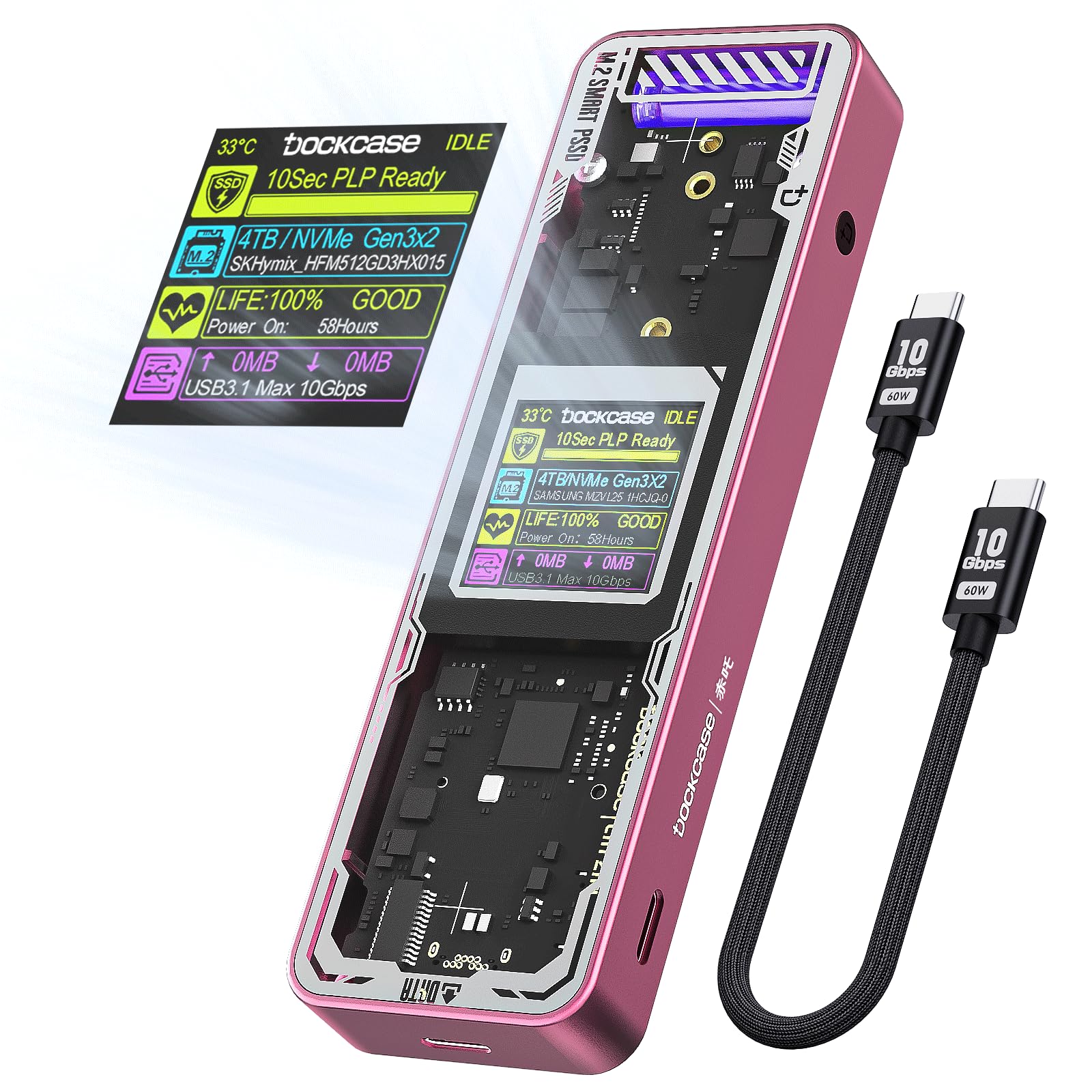 Dockcase Explorer Edition Smart M2 SSD Chassis