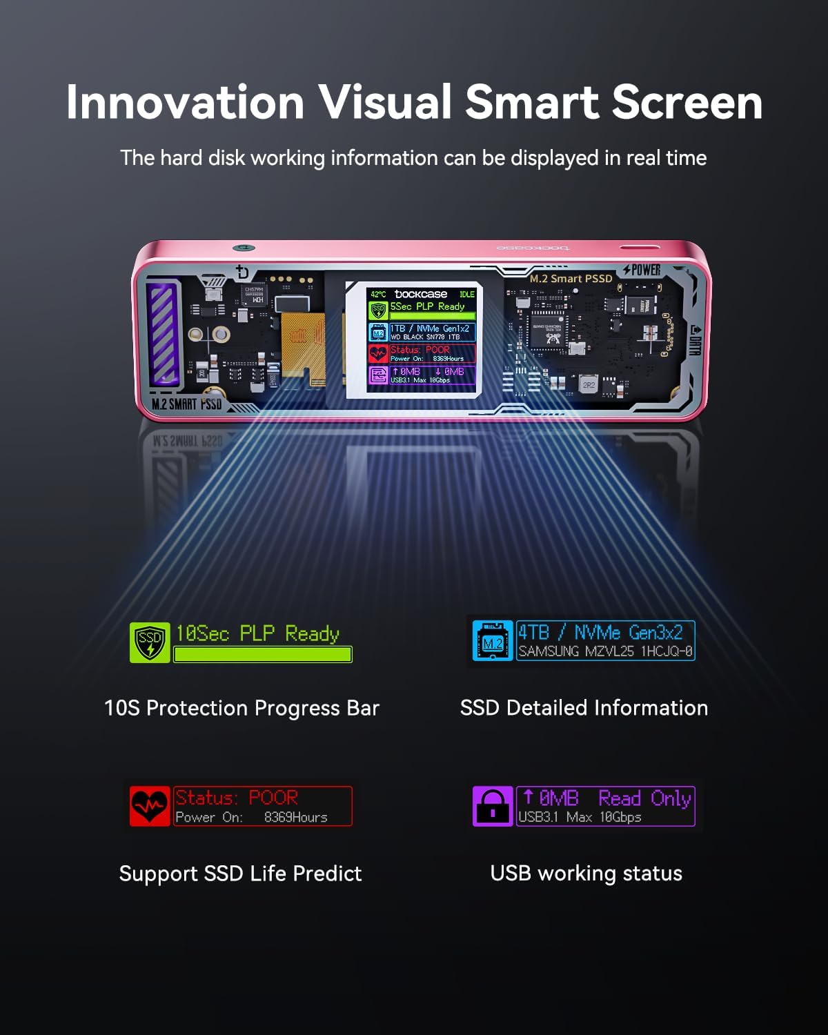 Dockcase Explorer Edition Smart M2 SSD Chassis - immagine 2