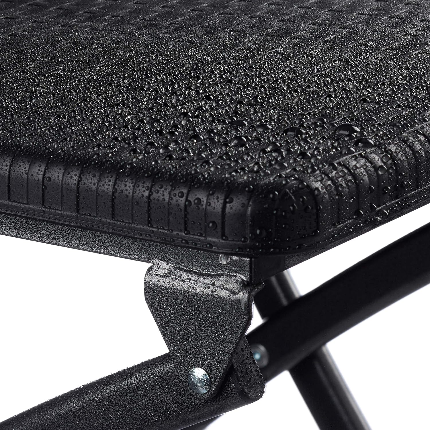 Relaxdays Sgabello Alto Pieghevole, Set da 2, Nero - immagine 7