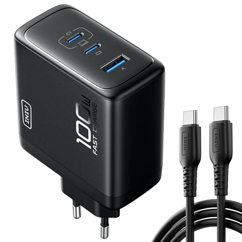 INIU 100W USB C Caricatore GaN Ⅲ 3 Porte PD - immagine 1