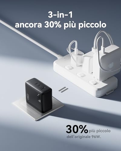 INIU 100W USB C Caricatore GaN Ⅲ 3 Porte PD - immagine 4