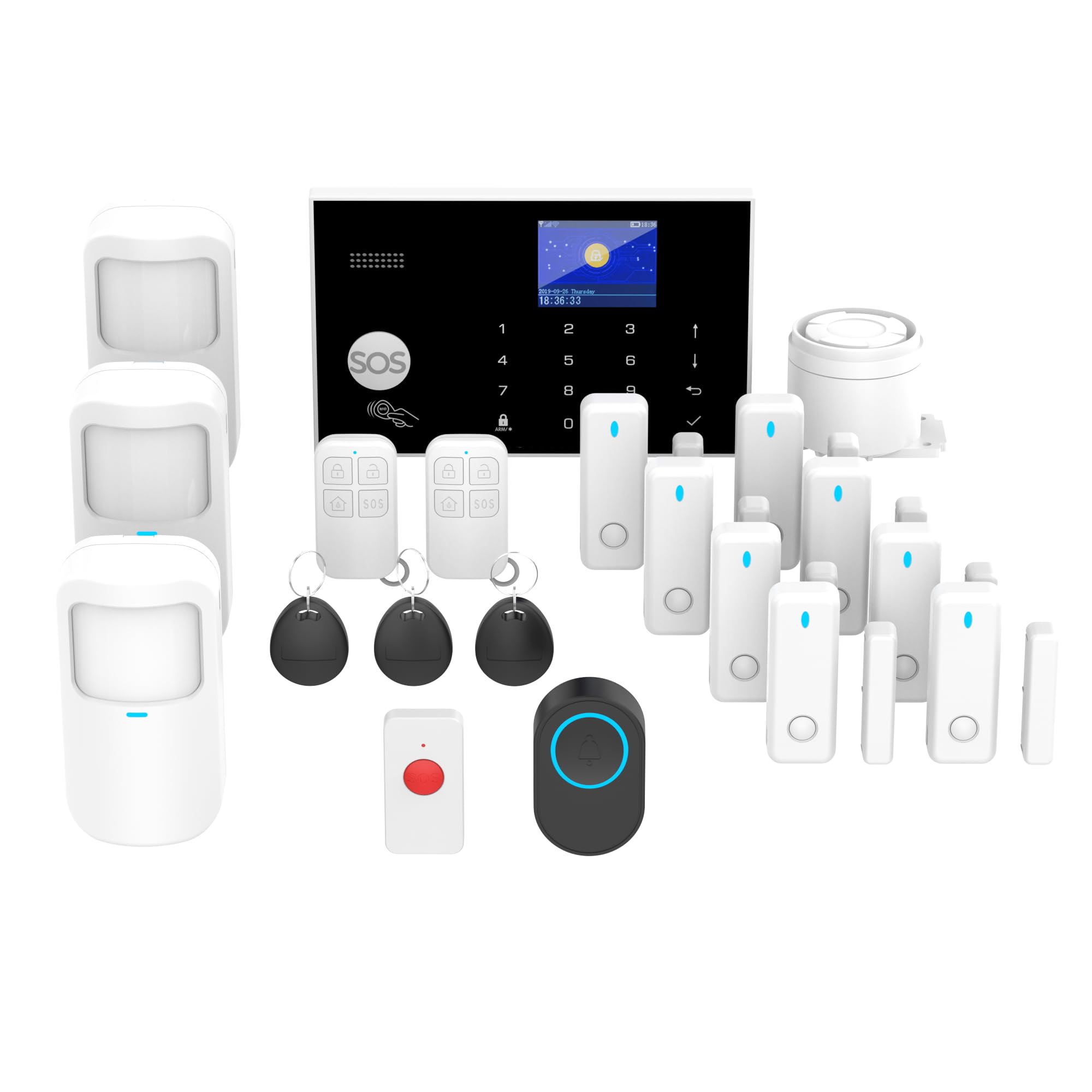 Tugard Allarme Sistema WiFi/GSM 2G per Casa e Ufficio