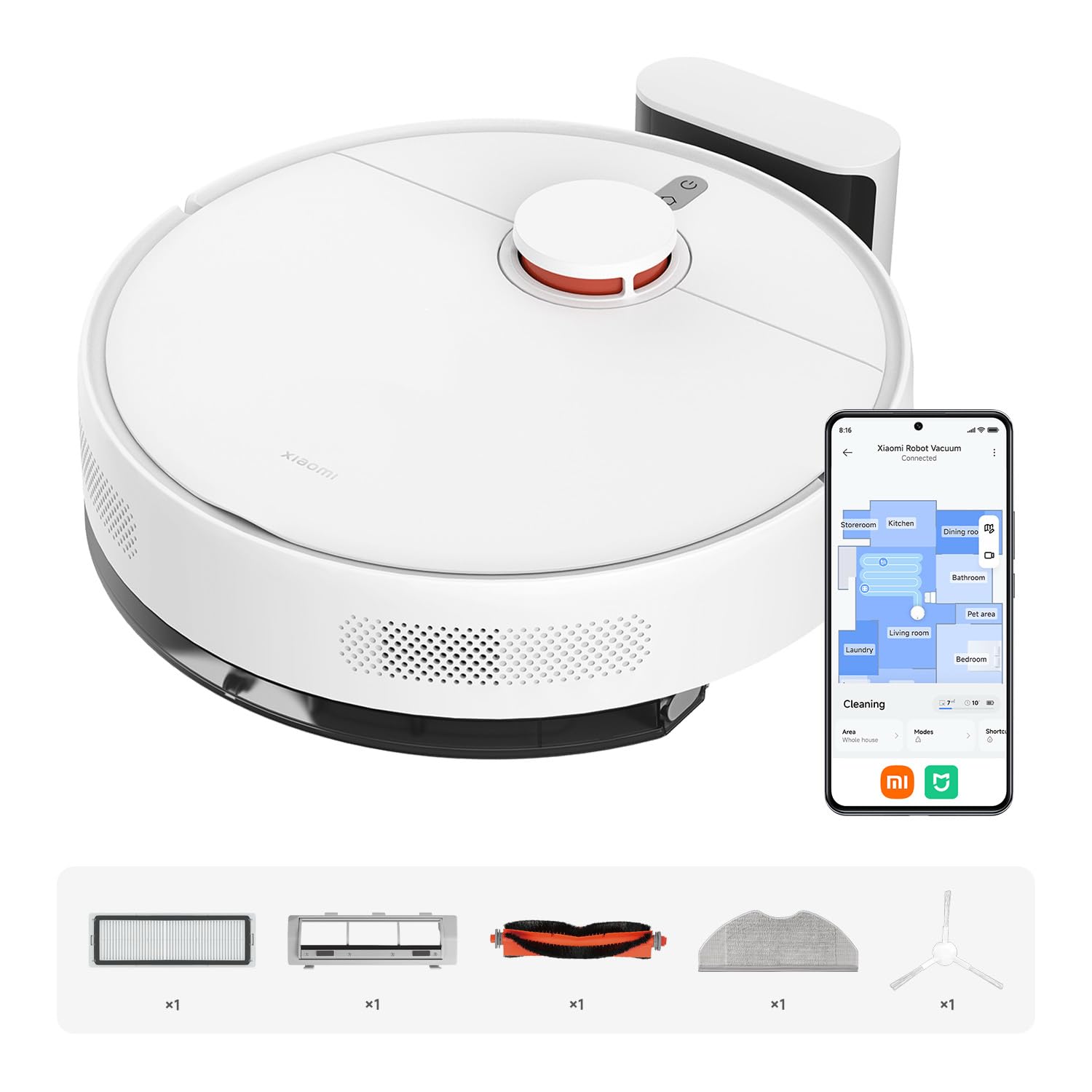 Xiaomi Robot Vacuum S40C - Aspirapolvere e Lavapavimenti 2-in-1