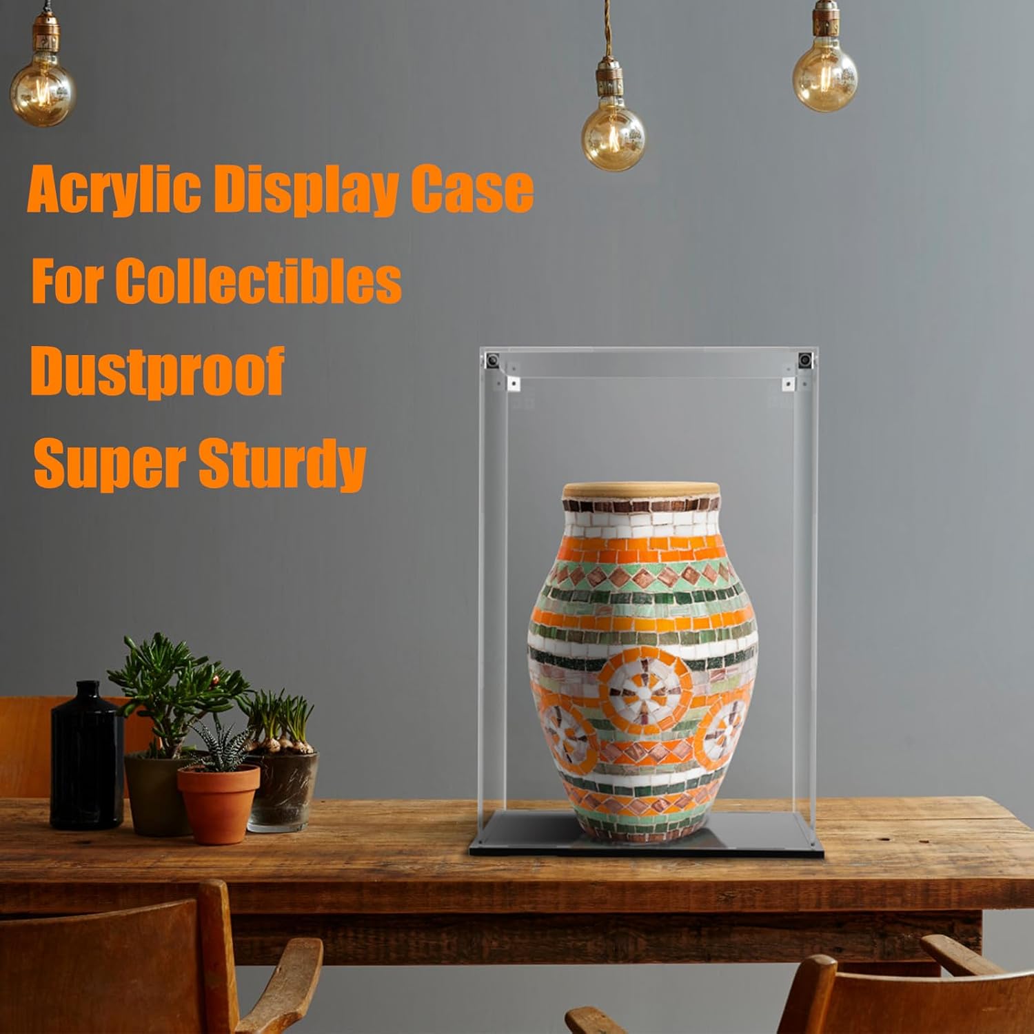 Cliselda Vetrina Acrilico Trasparente con Base Nera - immagine 4