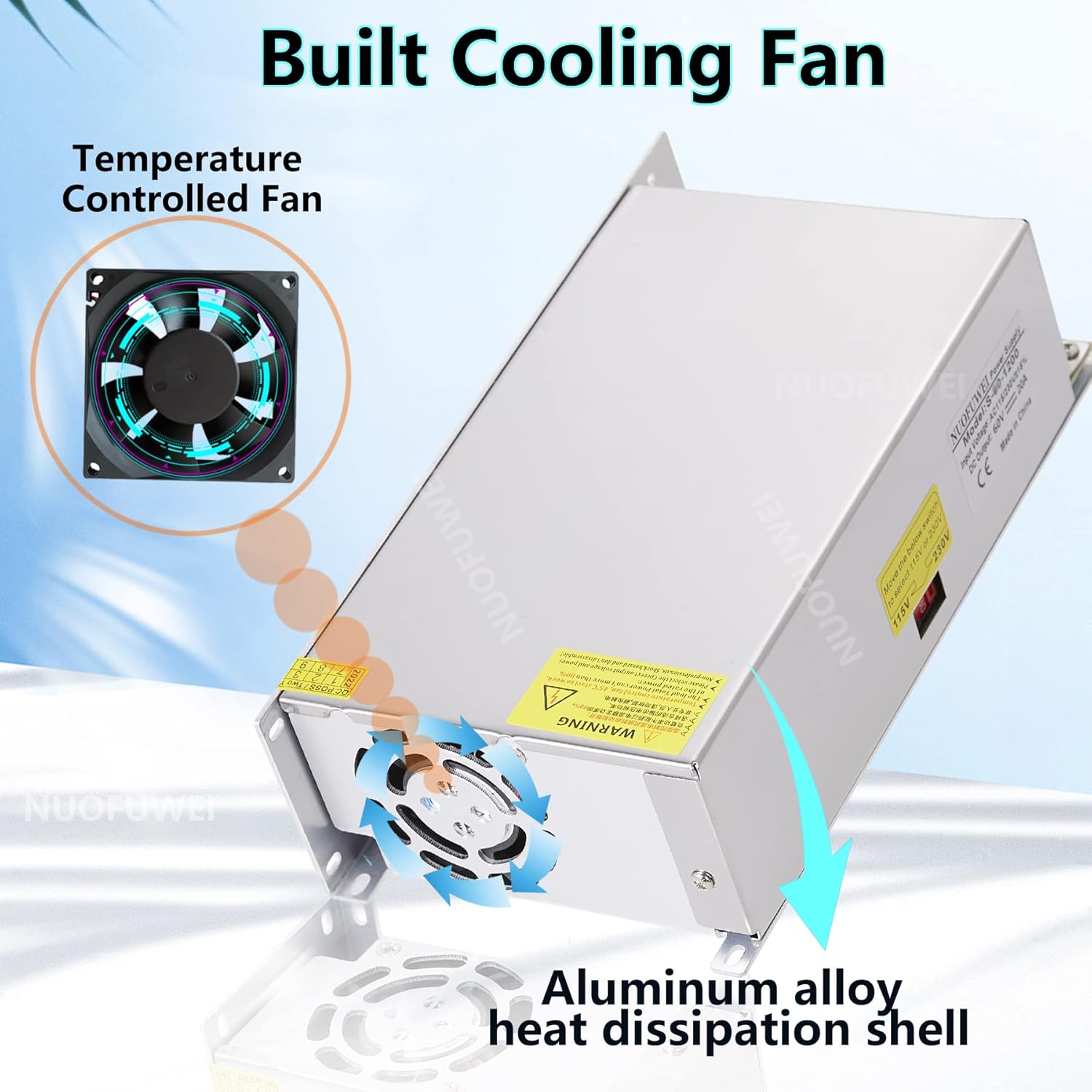 Alimentatore Trasformatore 12V 100A 1200W - immagine 2