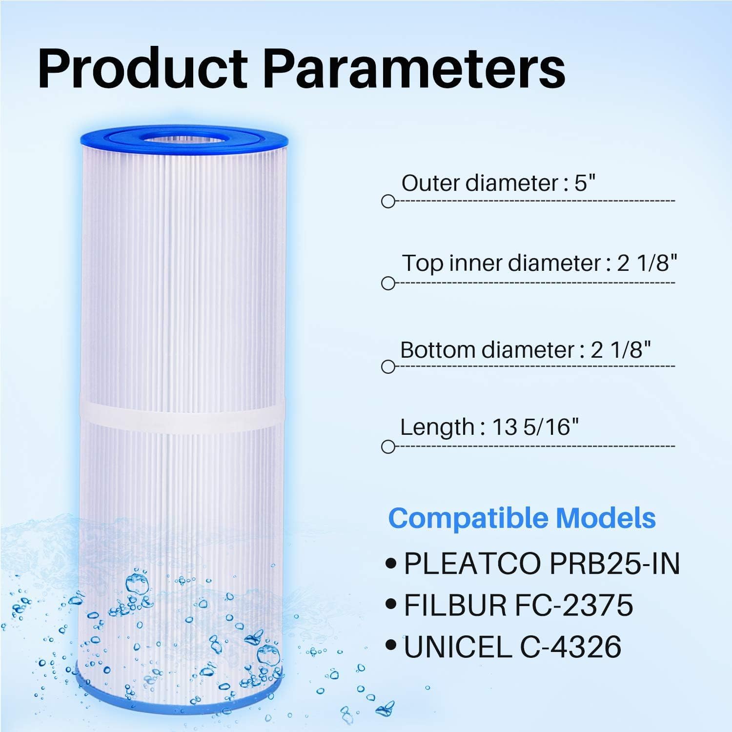 POOLPURE Filtro Spa per Vasca Idromassaggio 50 mq - immagine 3