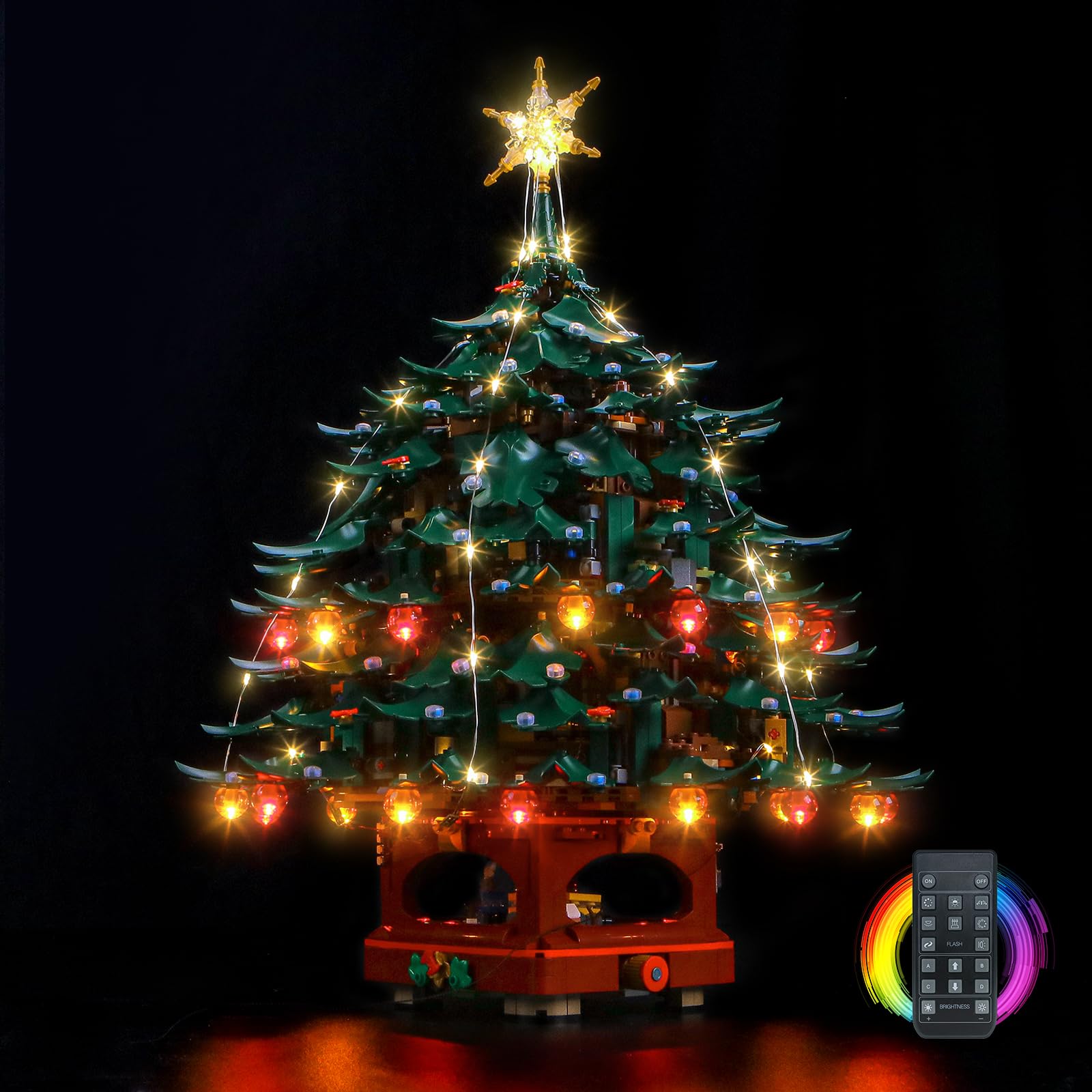 BrickBling Kit Luce Telecomando per Lego Family Christmas Tree 41843