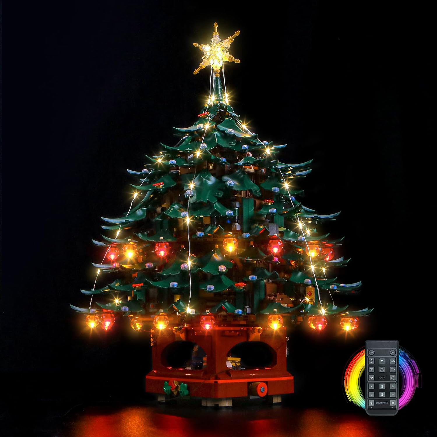 BrickBling Kit Luce Telecomando per Lego Family Christmas Tree 41843 - immagine 1