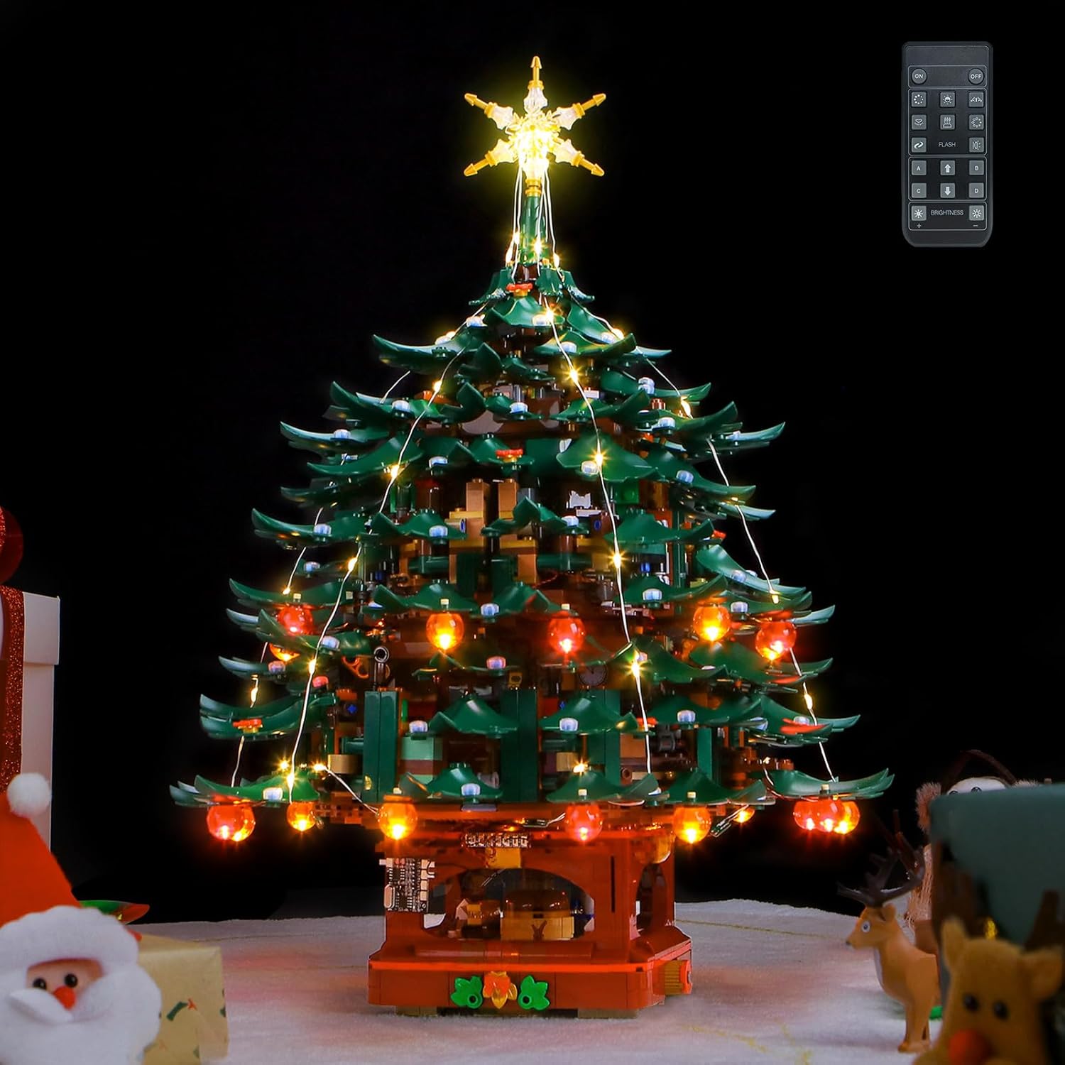 BrickBling Kit Luce Telecomando per Lego Family Christmas Tree 41843 - immagine 5