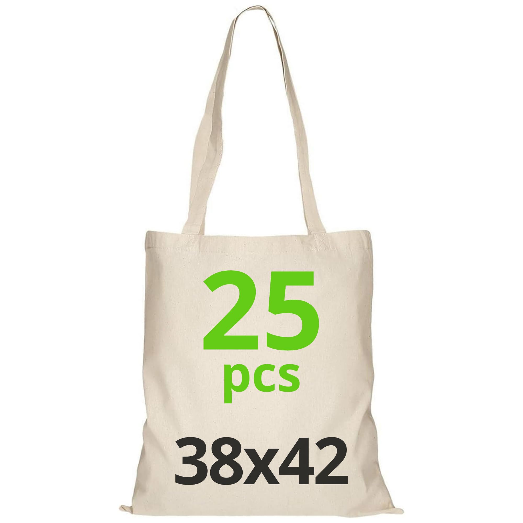 URBAN 5884 Baumwolltasche 38x42 cm, Lunghe Träger