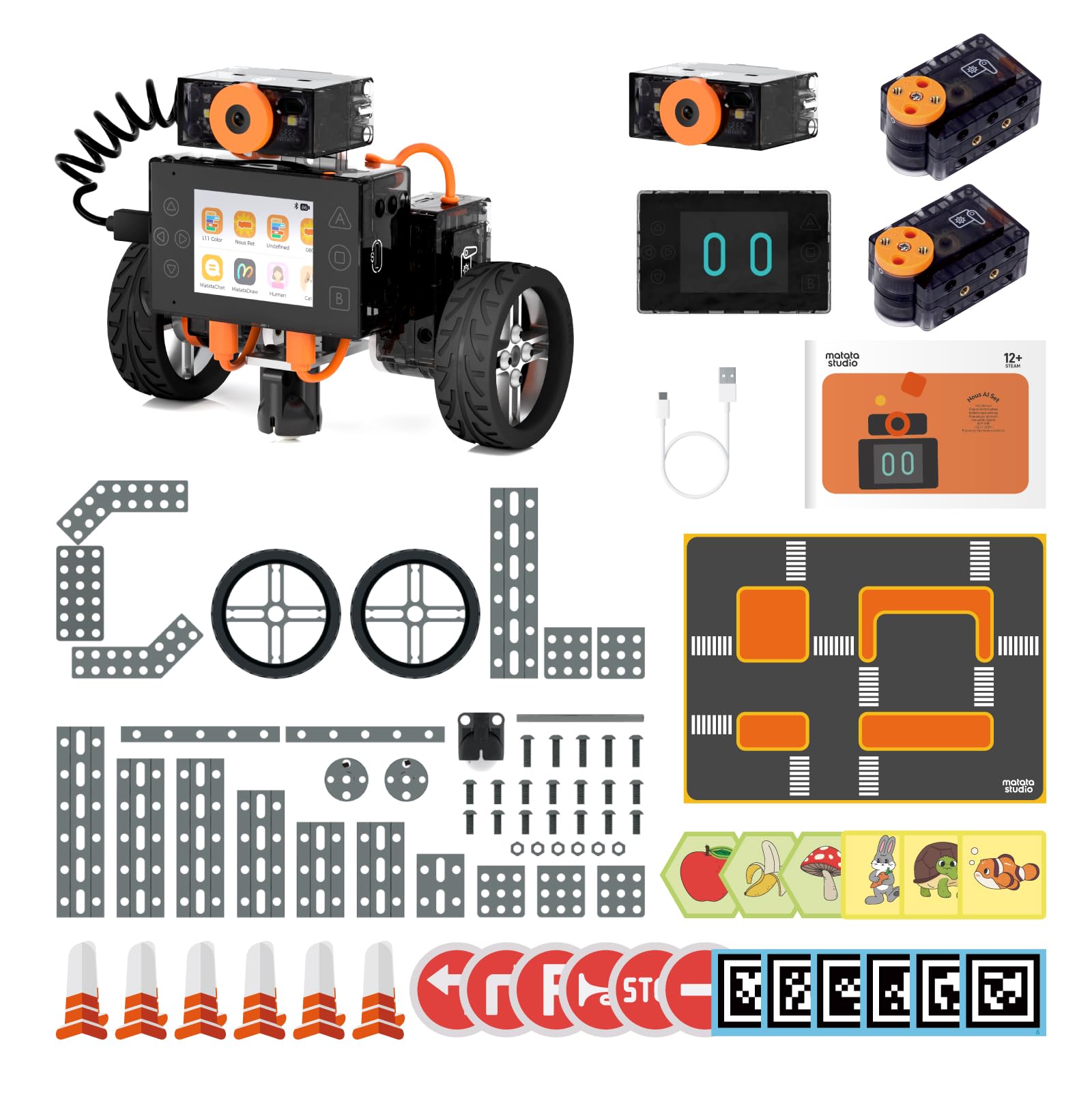 Matatastudio Nous AI Set - Robot di Codifica per Bambini 12+