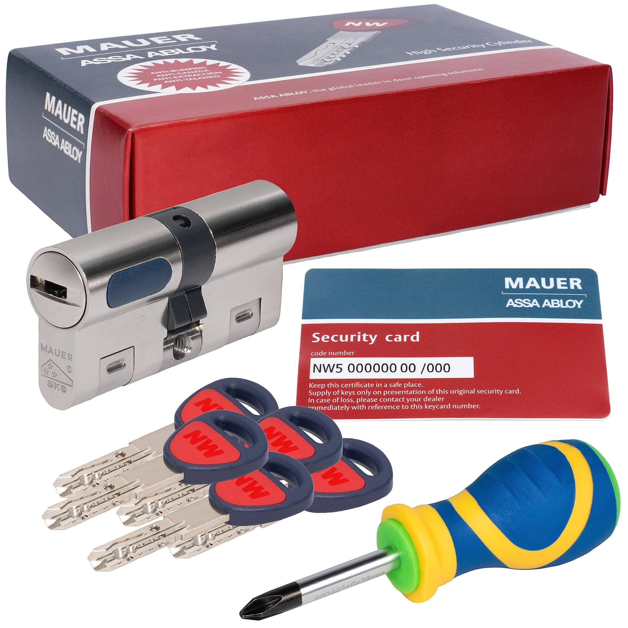 Jevx Bombina di Sicurezza MAUER NW5 36x36 Nichel