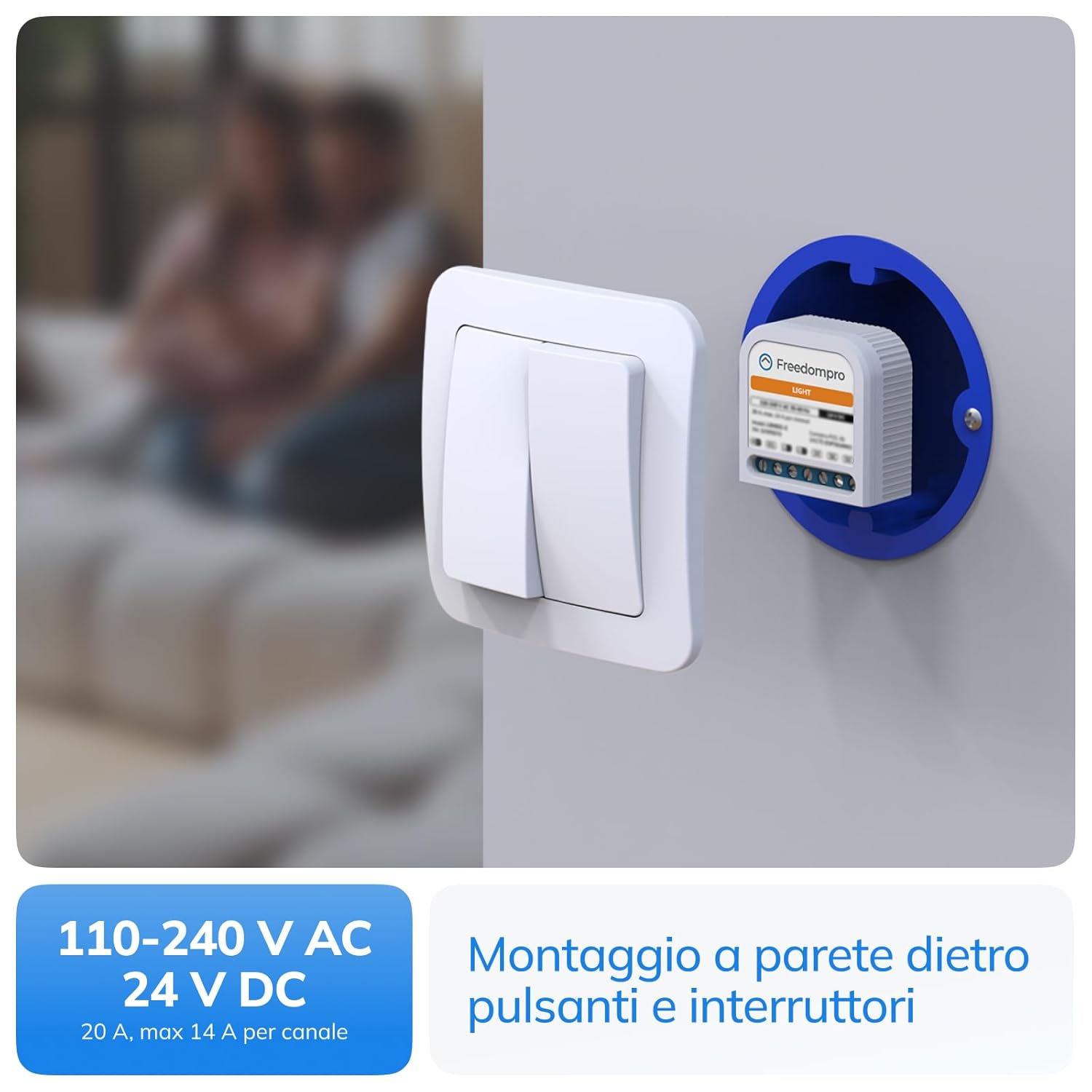 Freedompro MINI Interruttore Relé WiFi per Luci Smart - immagine 3