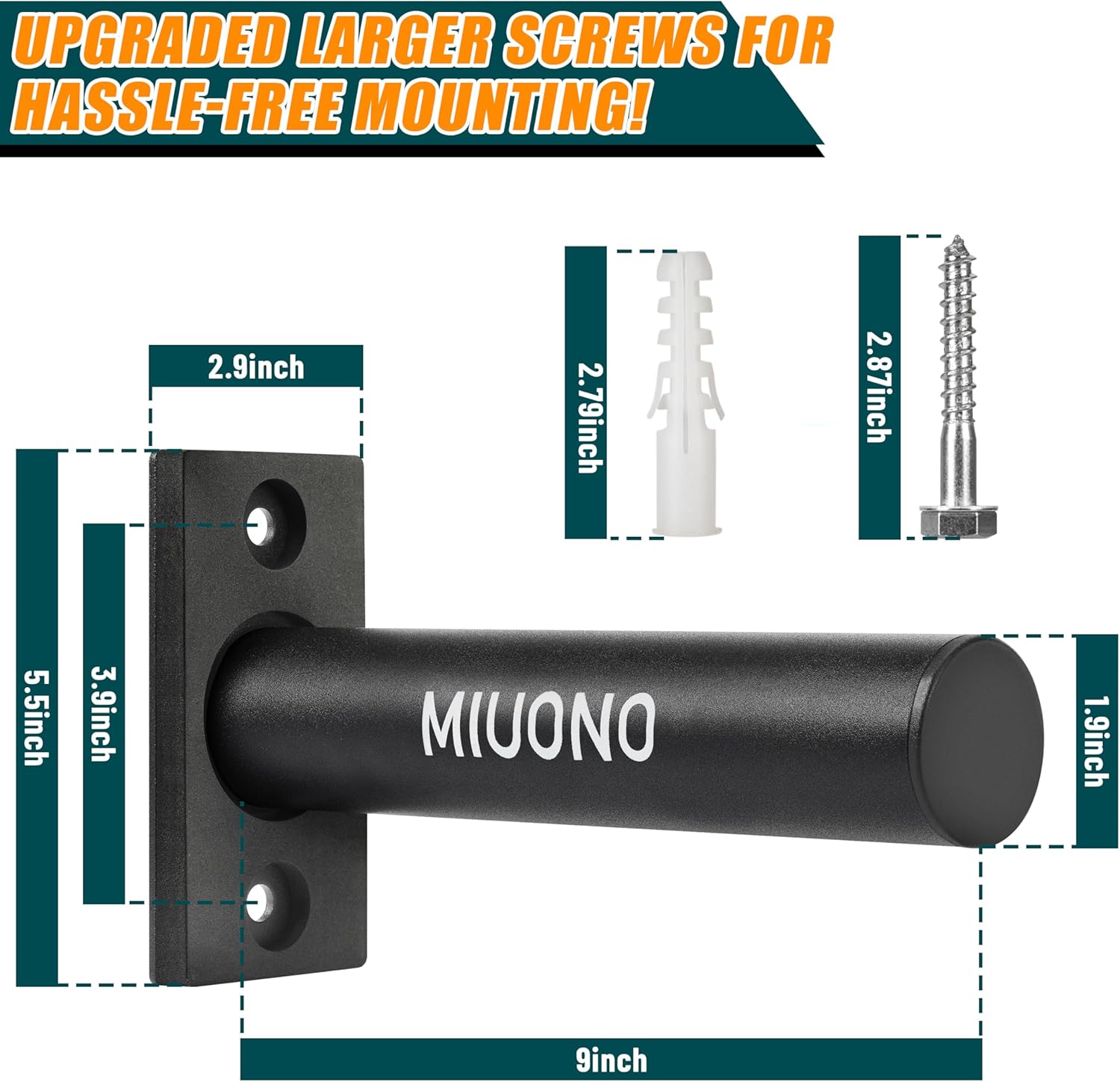Miuono Supporto per Dischi Olimpici 5,1 cm (4 pz) - immagine 3