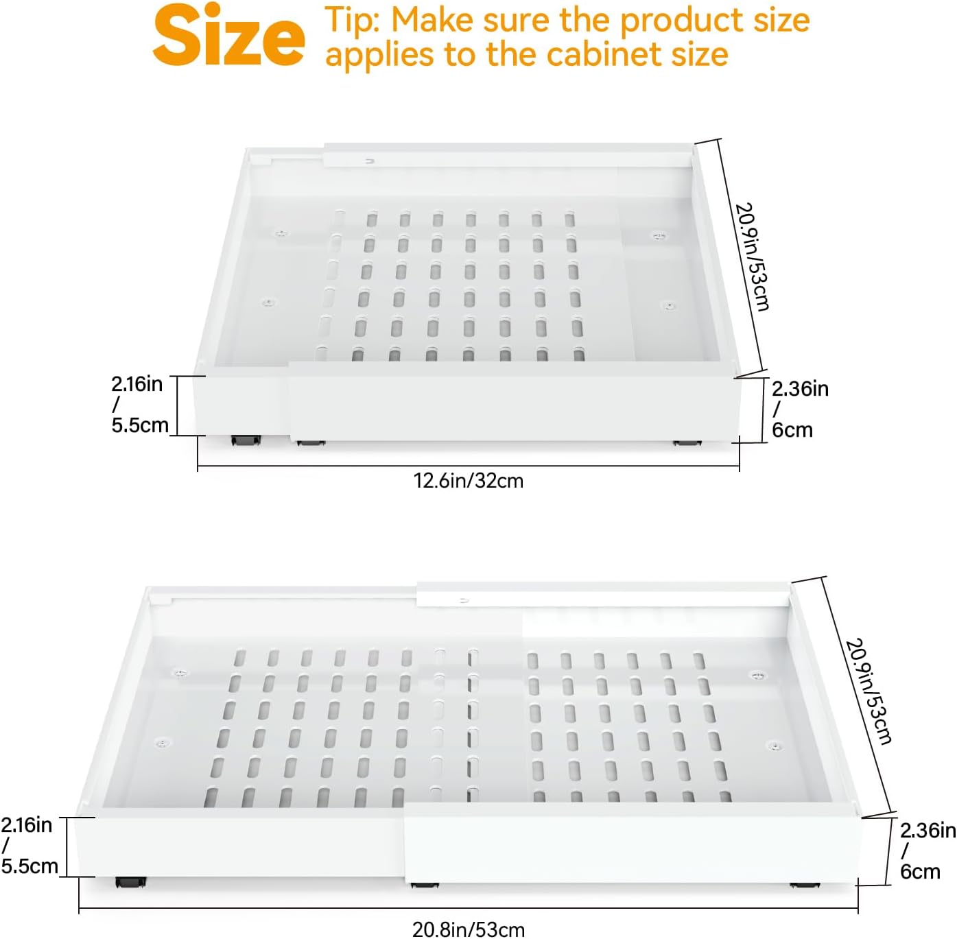 Confezione 4 Organizer Estensibile per Armadi, Bianco - immagine 2