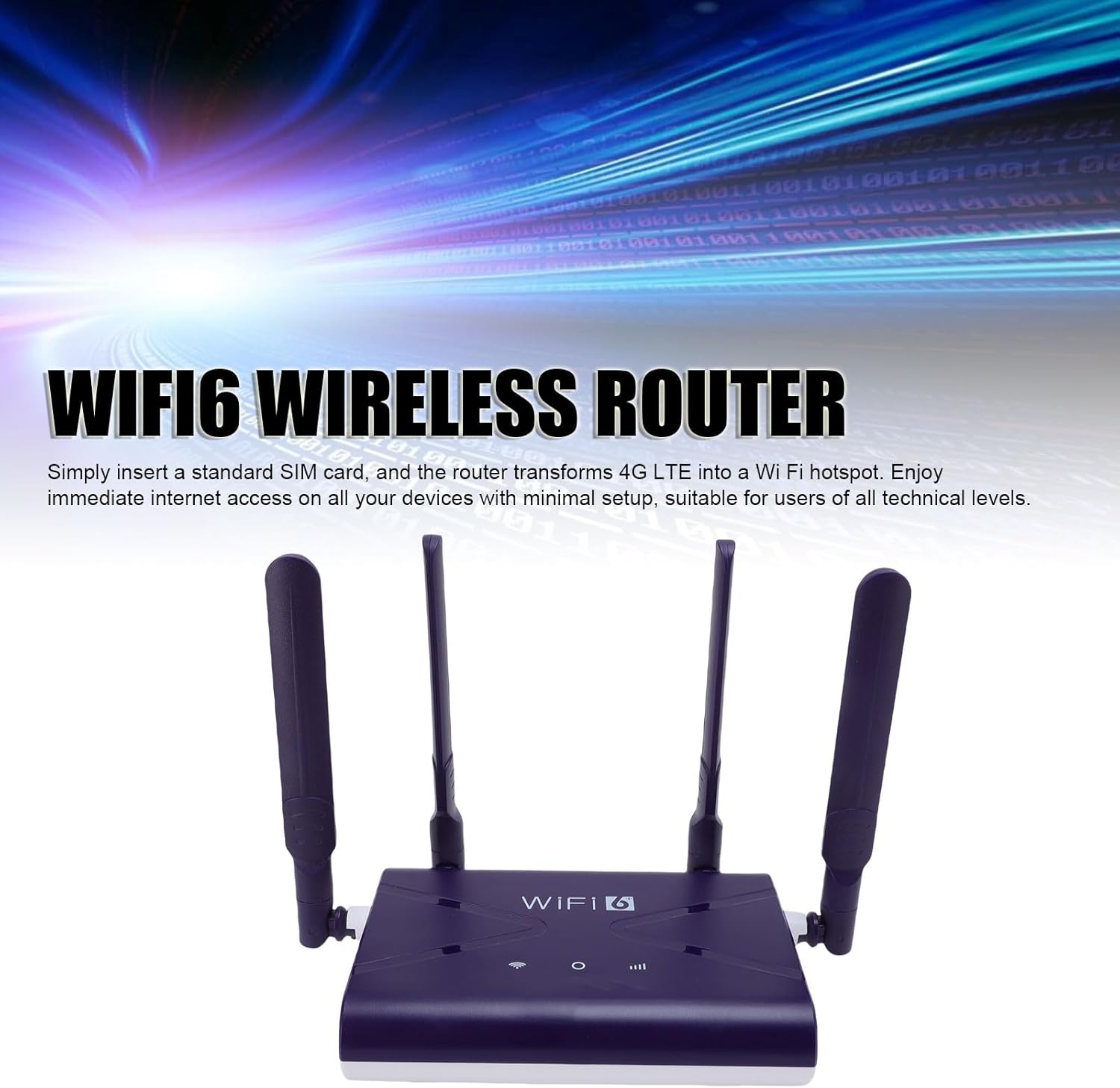 Luqeeg Router Wireless WiFi6 4G 5G CPE LTE 300MBPS - immagine 3