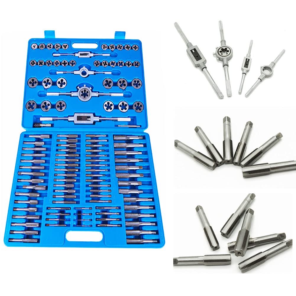 Cocoarm Set di Maschiatura e Filiera Metrica 110 Pezzi