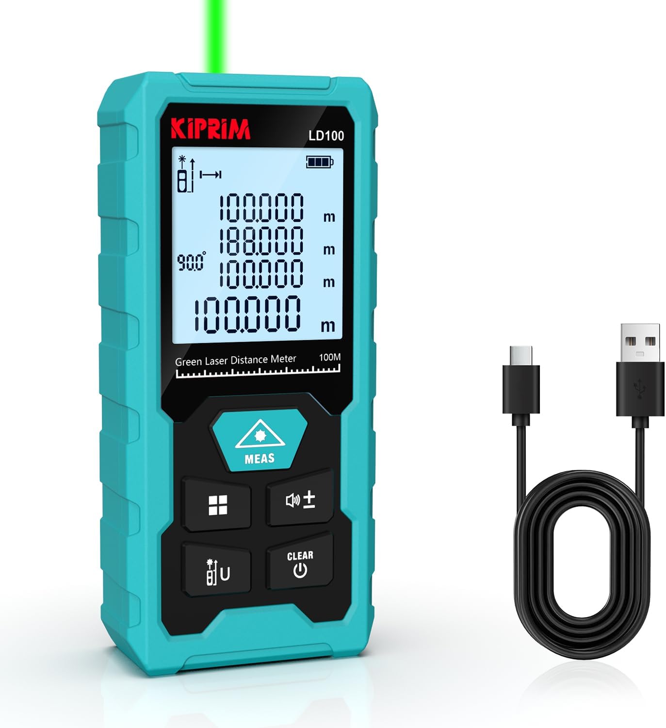 Kiprim Metro Laser Professionale 100m USB-C - immagine 1