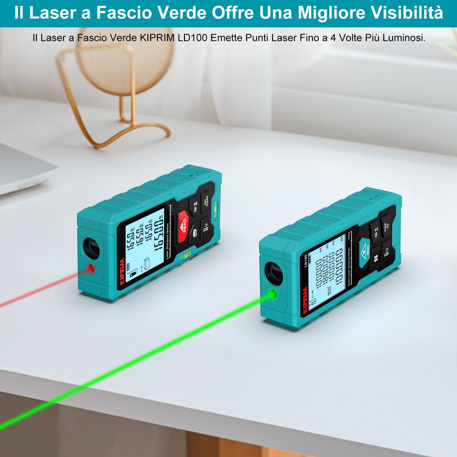 Kiprim Metro Laser Professionale 100m USB-C - immagine 3