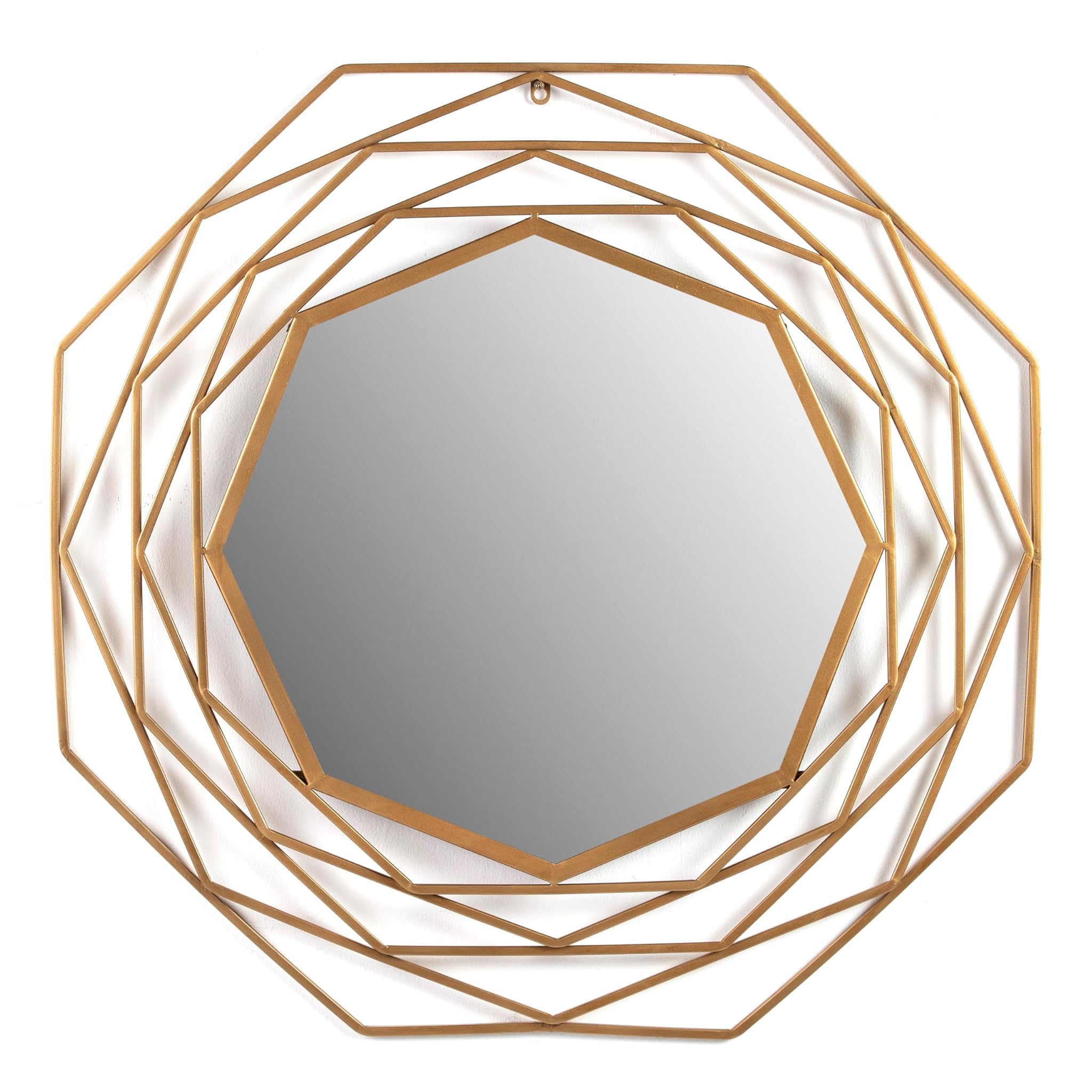 ESPEJO 81X4X81 CRISTAL/METAL DORADO