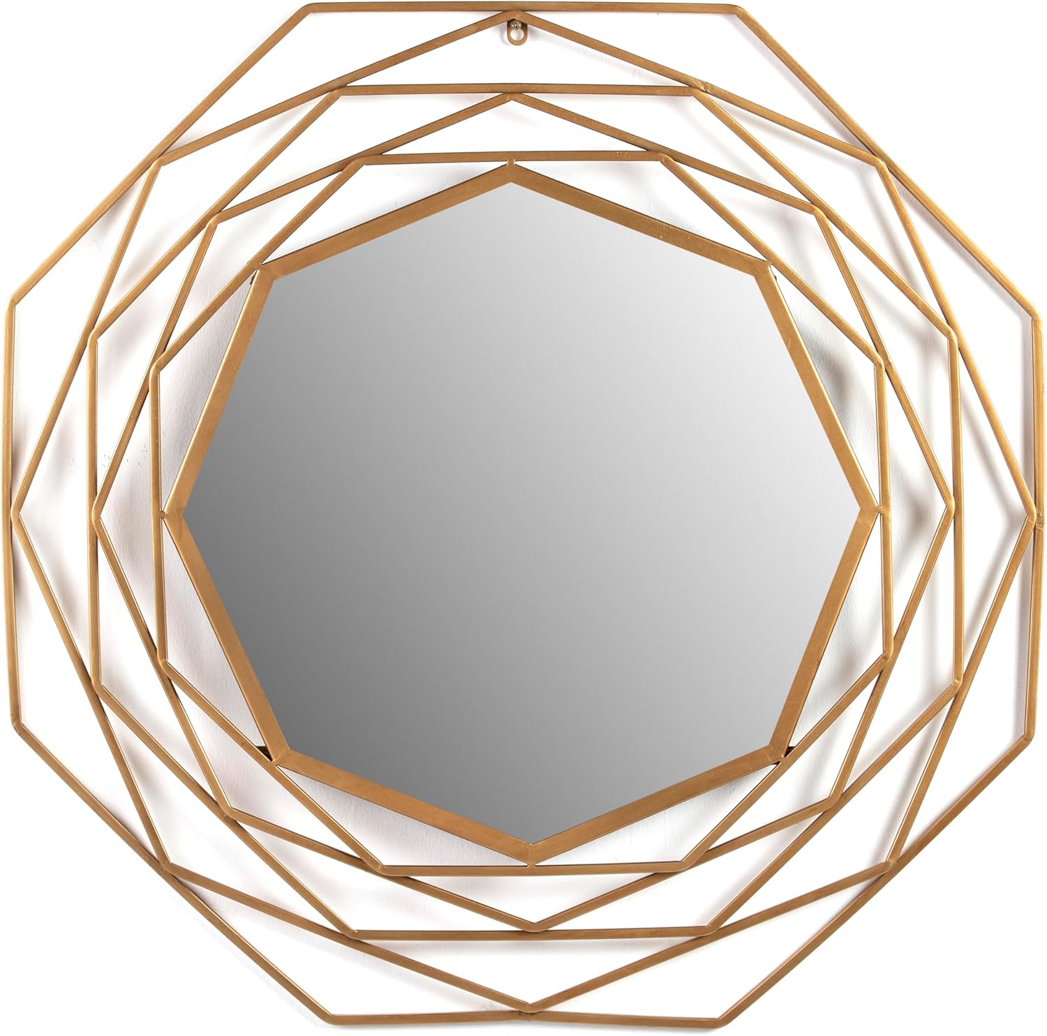 ESPEJO 81X4X81 CRISTAL/METAL DORADO - immagine 1