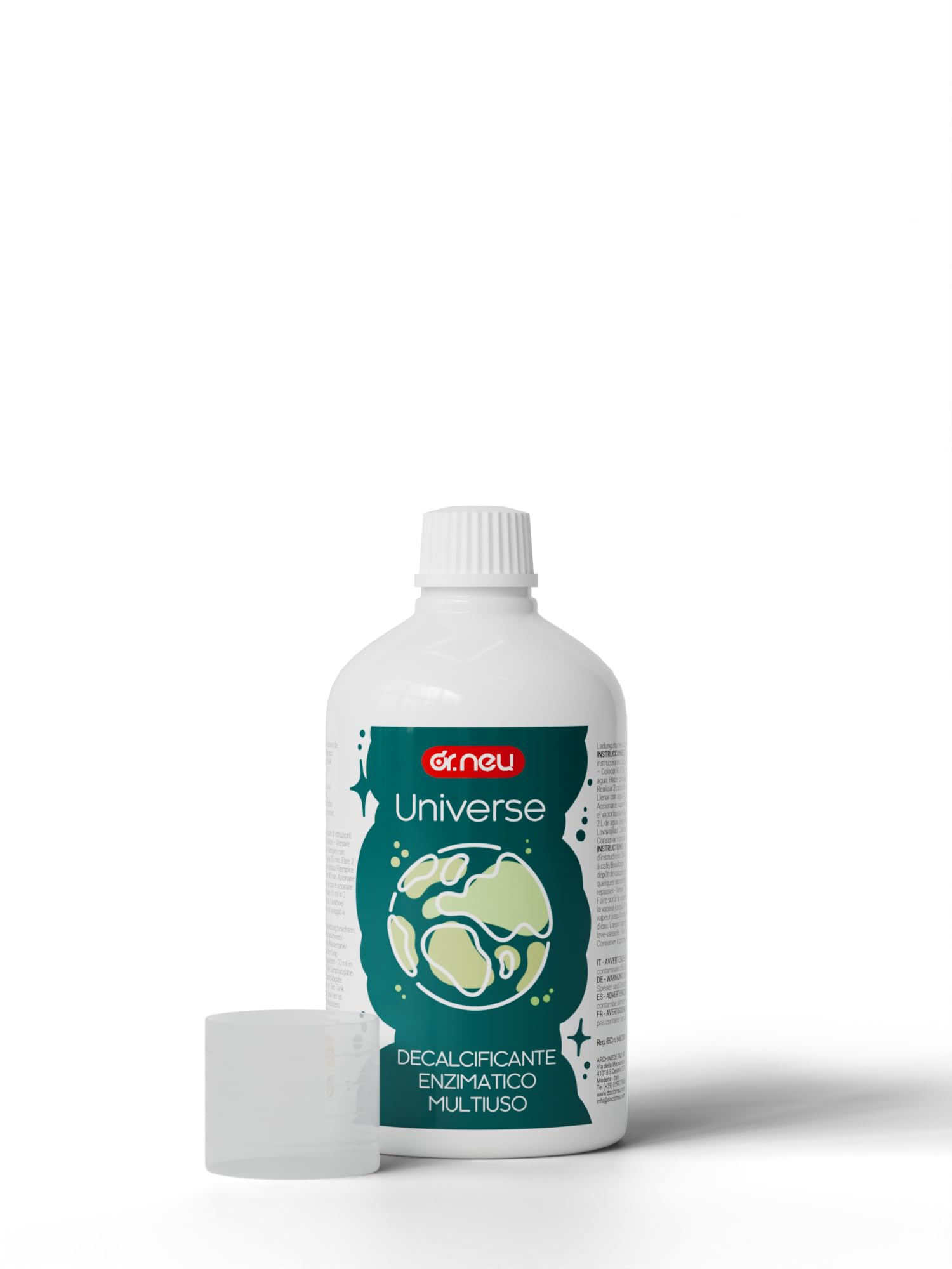 Decalcificante Universale Enzimatico Universe 500ml, Decalcificante Macchina Caffè, Ferro da Stiro, Bollitore, Elettrodomestici, Adatto per Pulizia Lavatrice e Lavastoviglie, Uso Universale