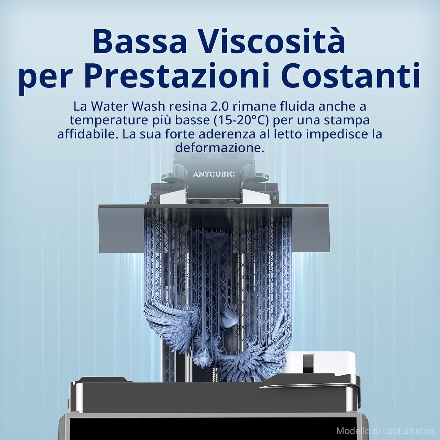 ANYCUBIC Resina Lavabile in Acqua 2.0, Bianco 4000g - immagine 8