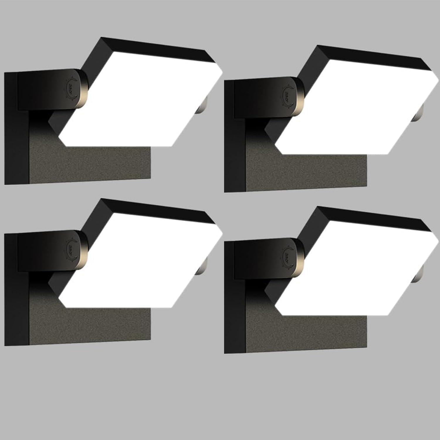 Kingwen Applique Esterno 40W Rotazione 360° (4 pz)