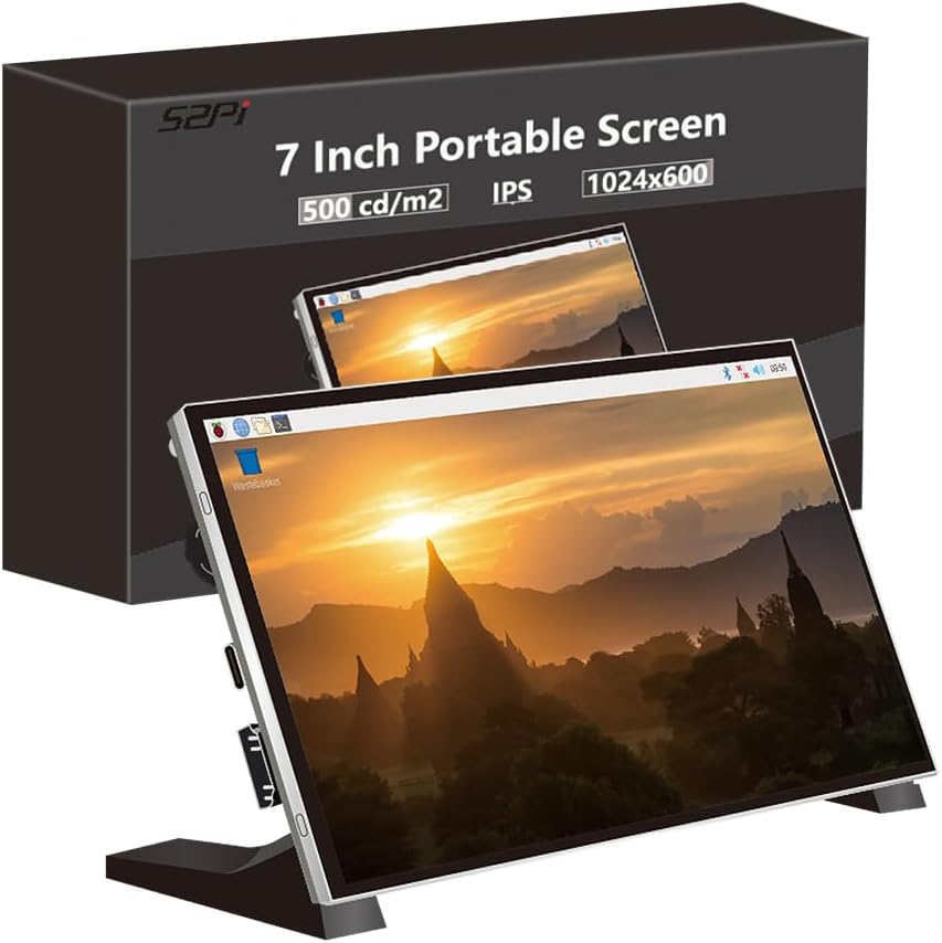 Geeekpi Schermo LCD 7 pollici 1024x600 IPS per Raspberry Pi - immagine 2