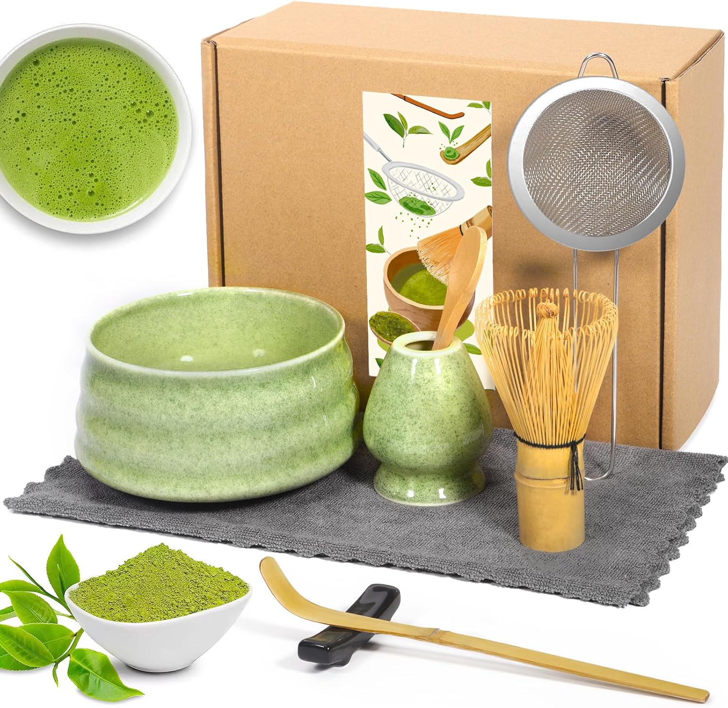 8 Pezzi Matcha Kit - Set Completo per Principianti - immagine 1