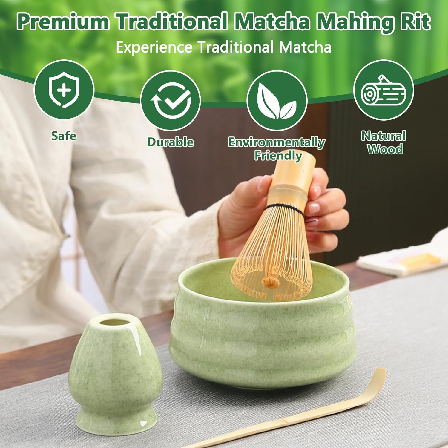 8 Pezzi Matcha Kit - Set Completo per Principianti - immagine 2