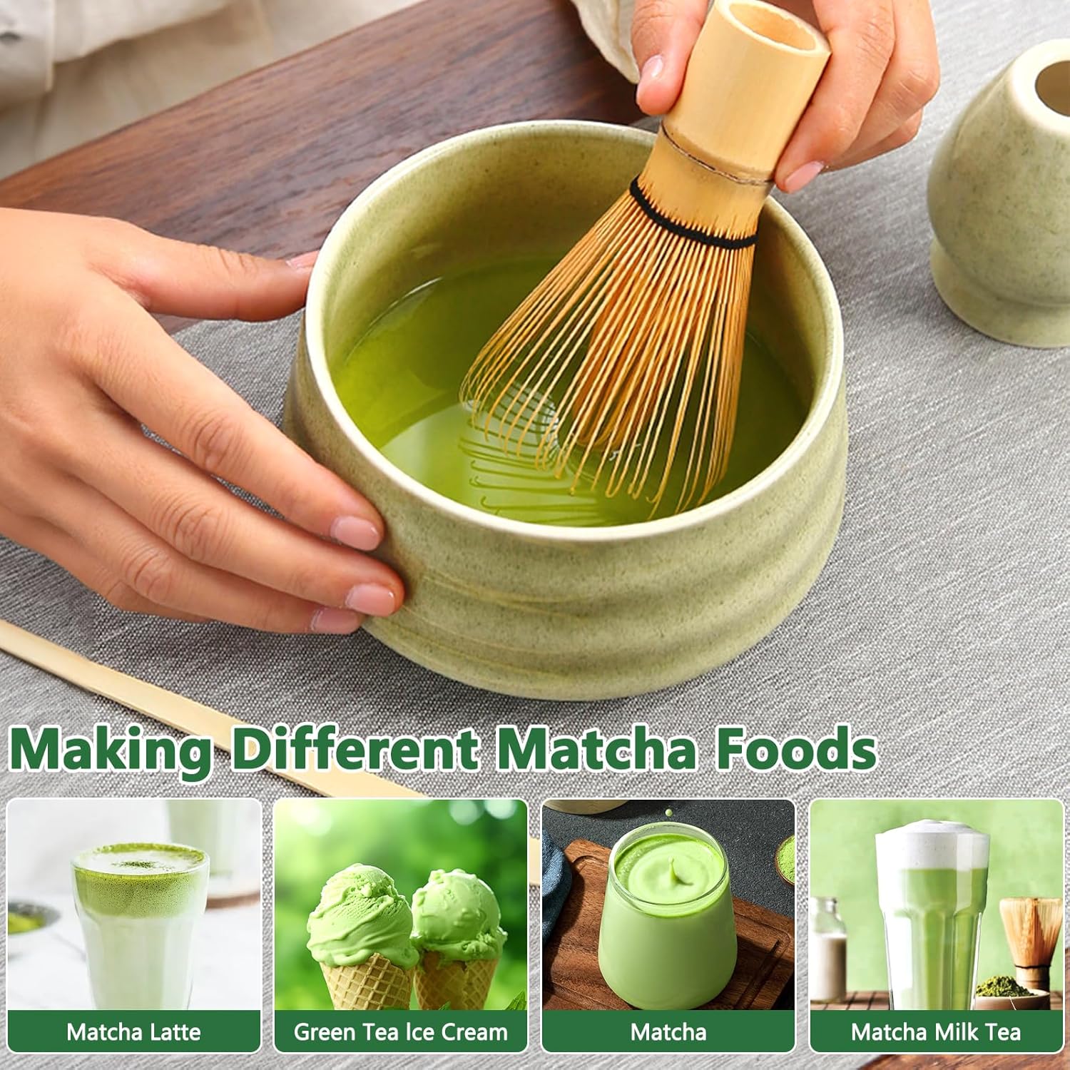 8 Pezzi Matcha Kit - Set Completo per Principianti - immagine 3