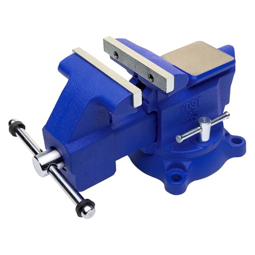 Yost Utility combination pipe and Bench Vises, 4.5 Inches, Blue, 1
