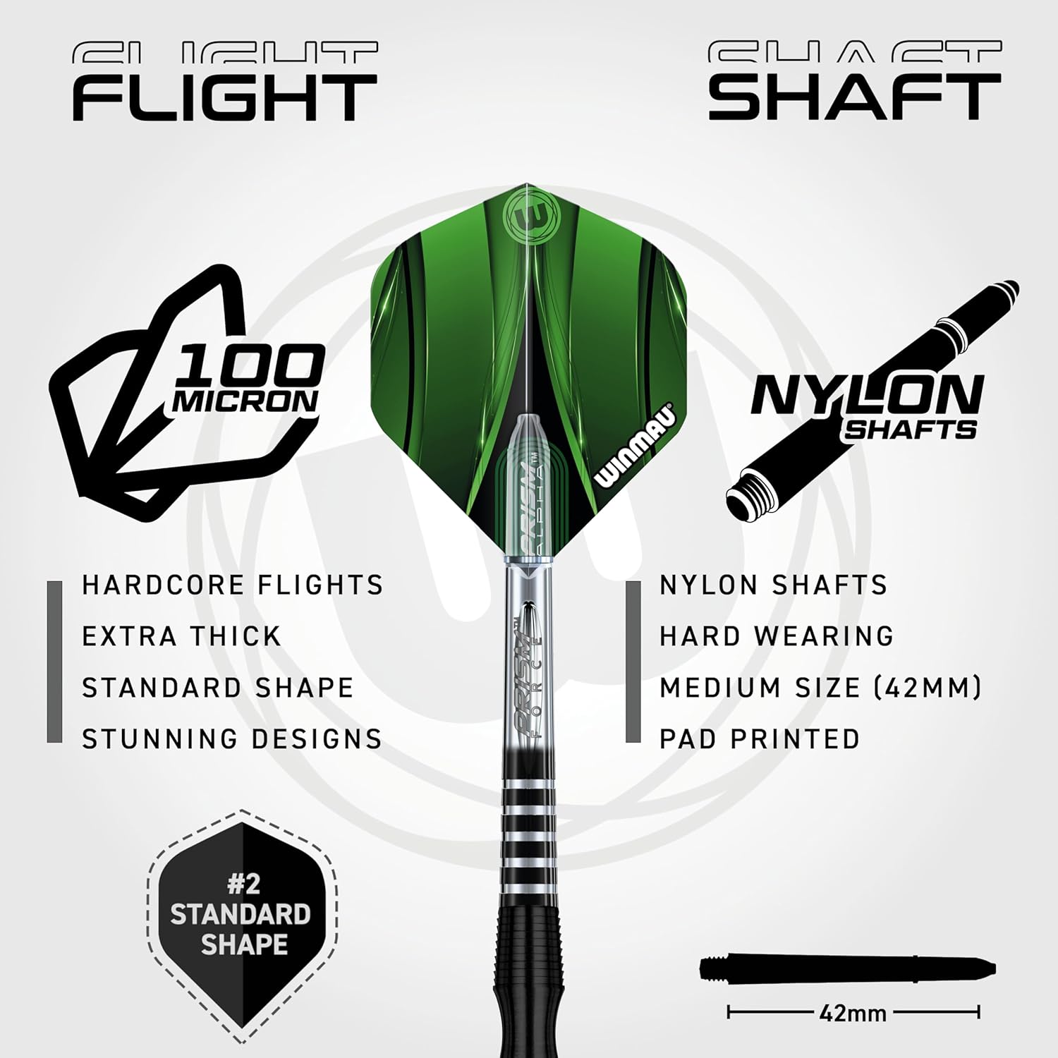 Winmau Sniper Black - Set Freccette Professionali 22g - immagine 3