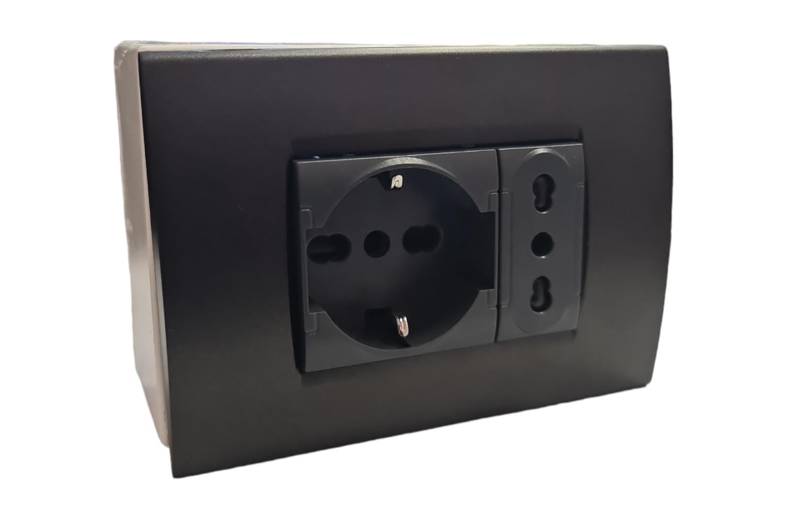 Cassetta Elettrica Pronta all'Uso Bipasso Shuko, Bianca