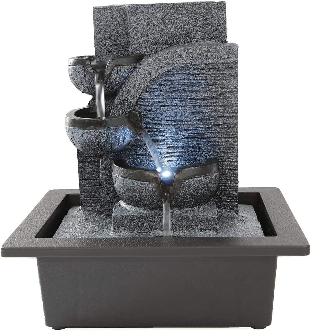 Dyna-living Fontana per Interni a LED 23x17.5x27 cm