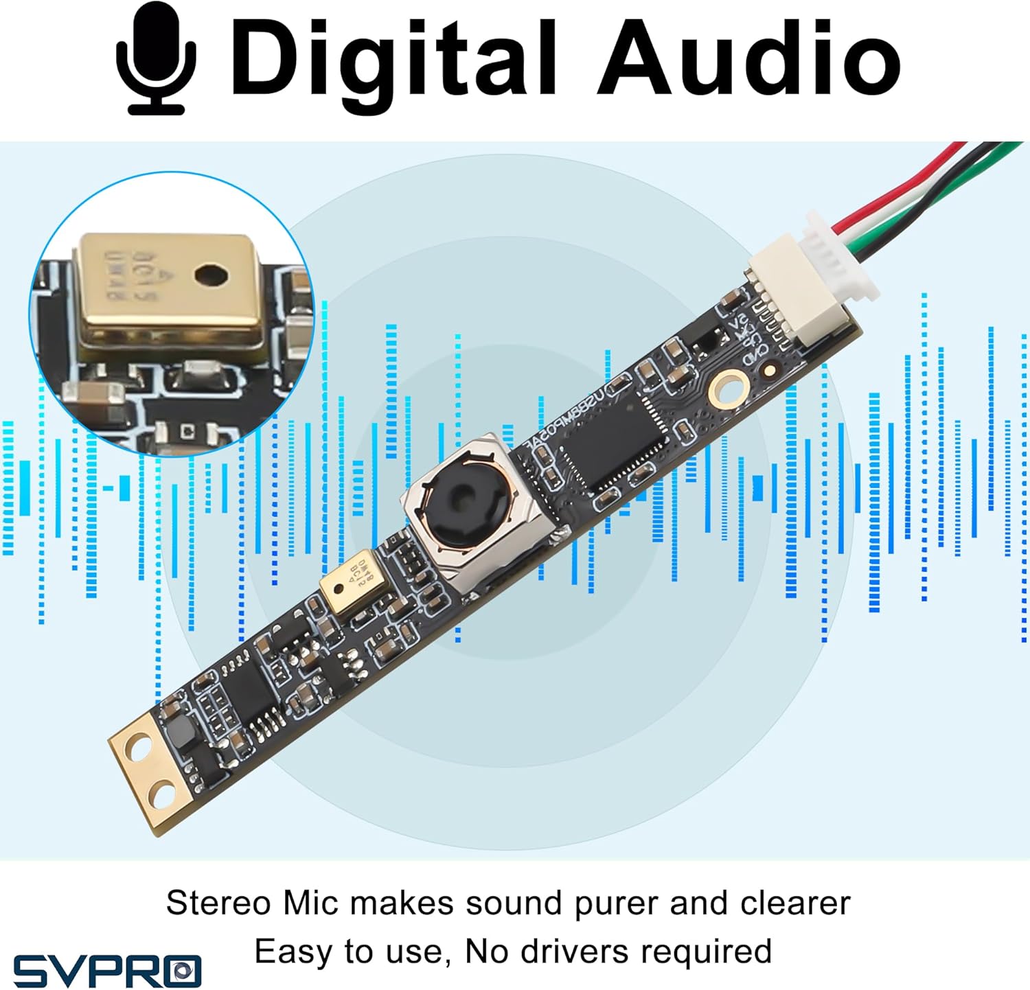 Svpro 8 MP Autofocus USB Camera con Microfono - immagine 3