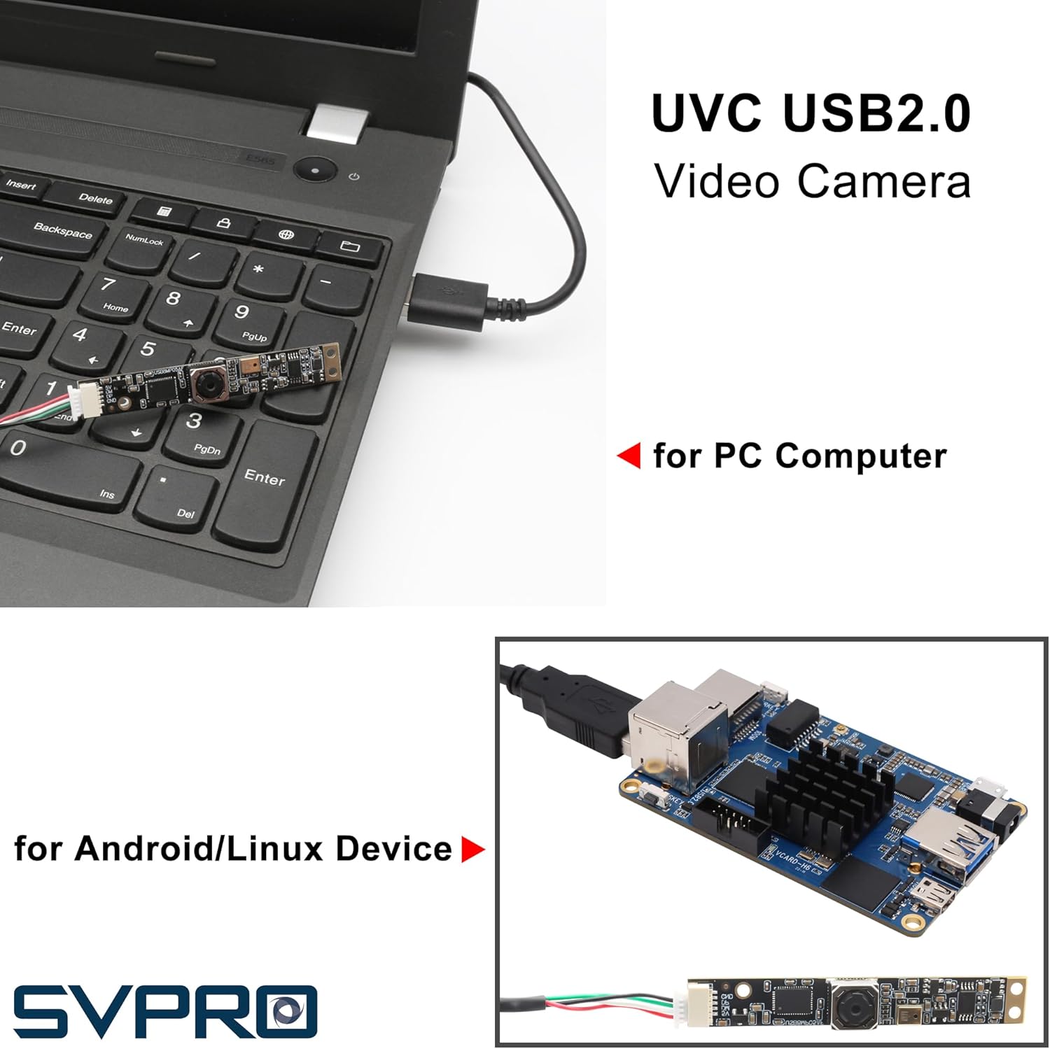 Svpro 8 MP Autofocus USB Camera con Microfono - immagine 4