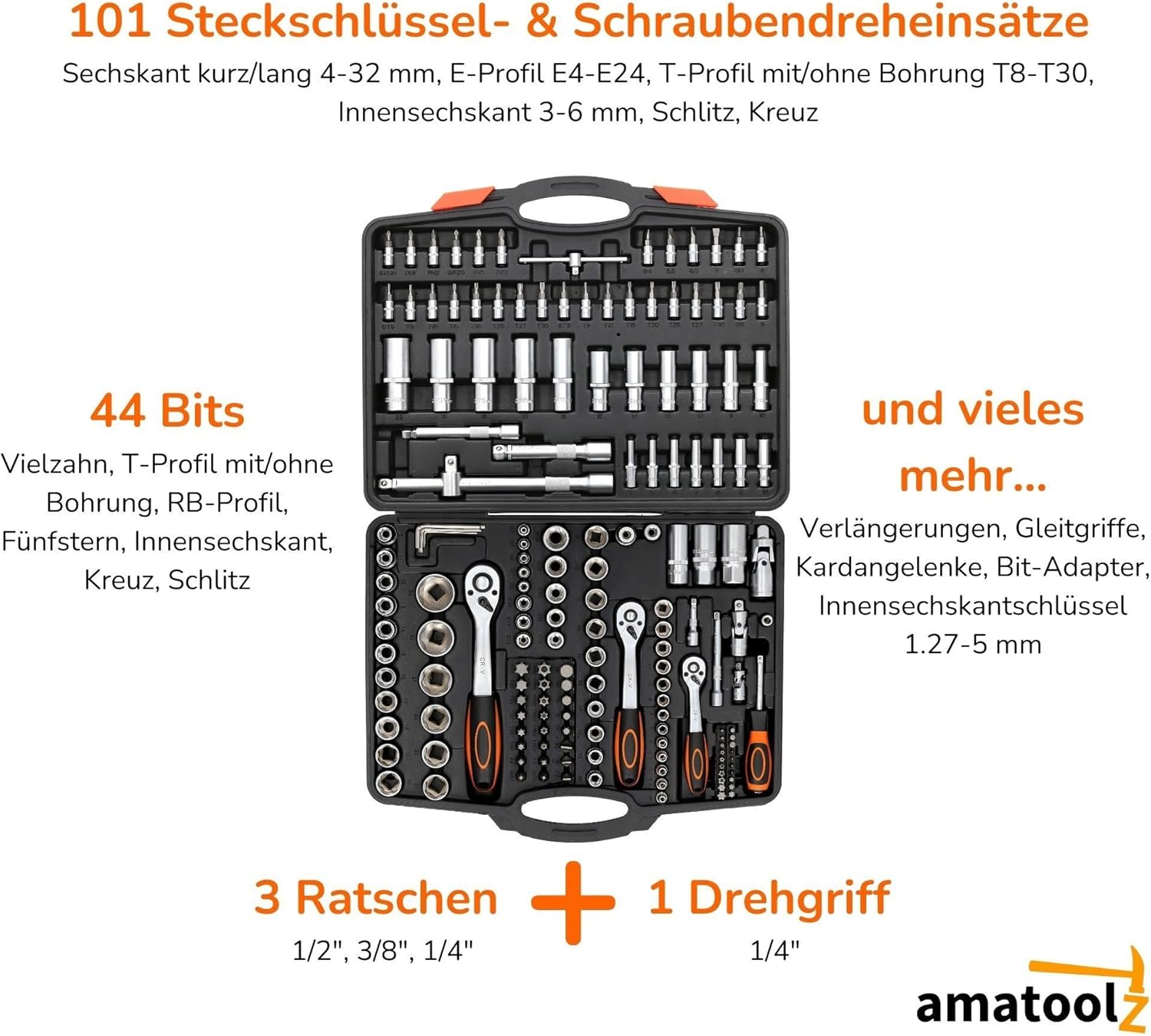 Amatoolz Valigetta a Cricchetto 171 Pezzi - immagine 2