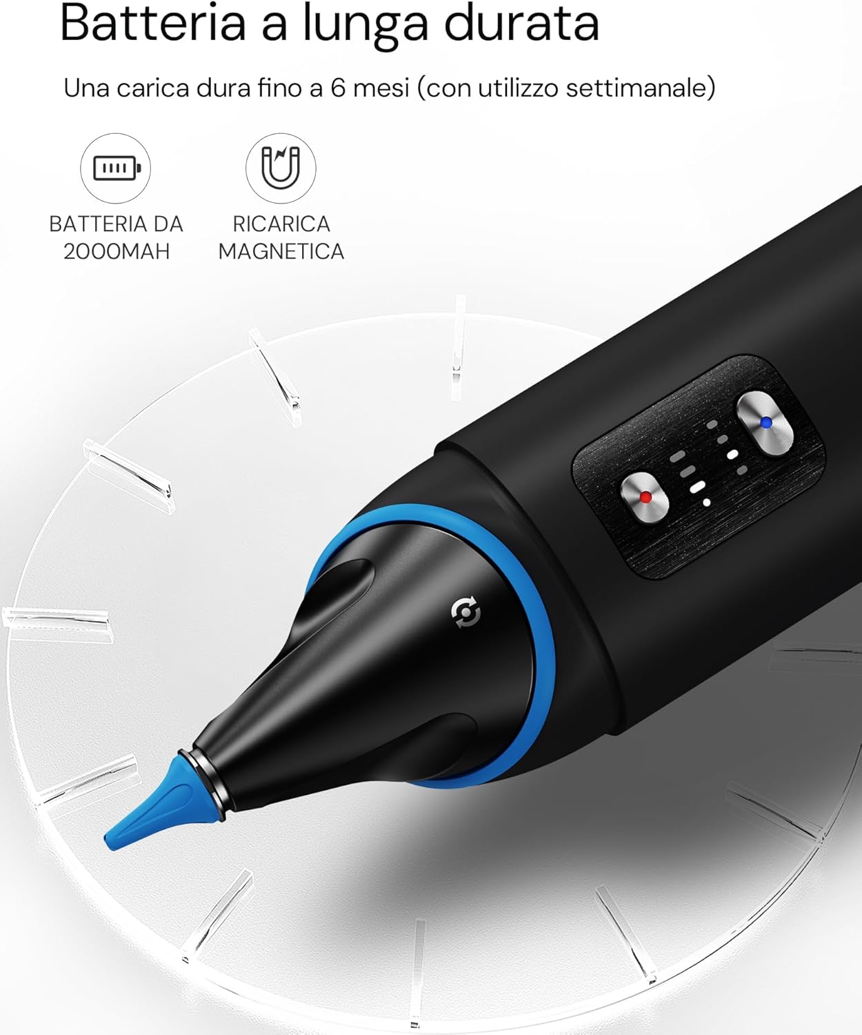 Auracle Pulizia Orecchie Elettrico 360°, Blu - immagine 6