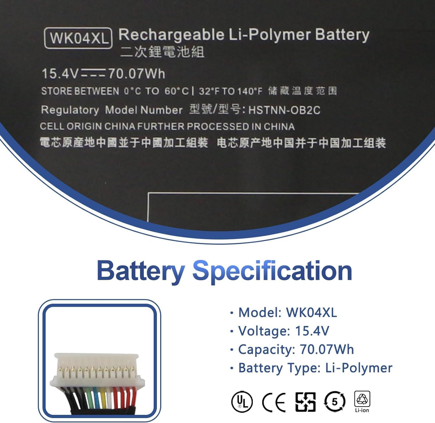 Antiee WK04XL Batteria per HP OMEN 16 / Victus 16 - immagine 2