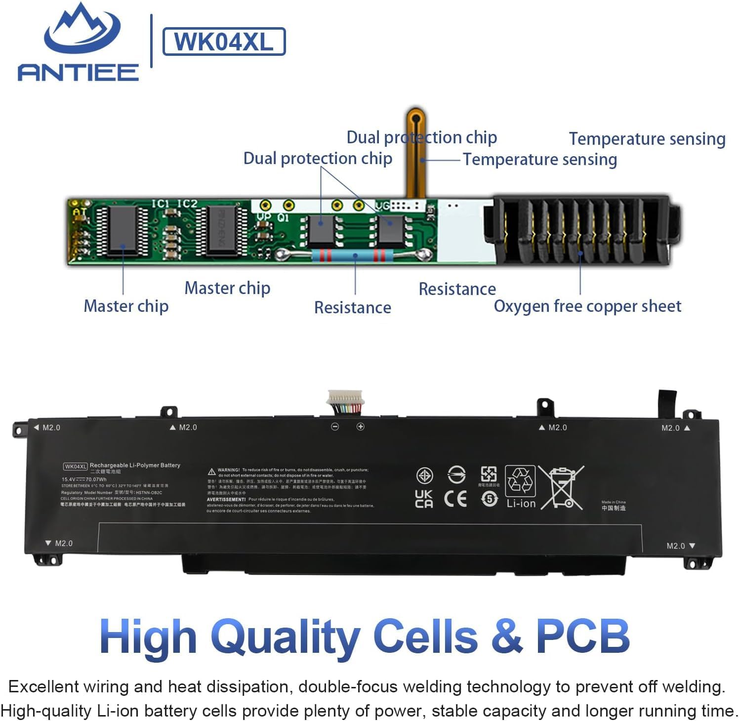 Antiee WK04XL Batteria per HP OMEN 16 / Victus 16 - immagine 3