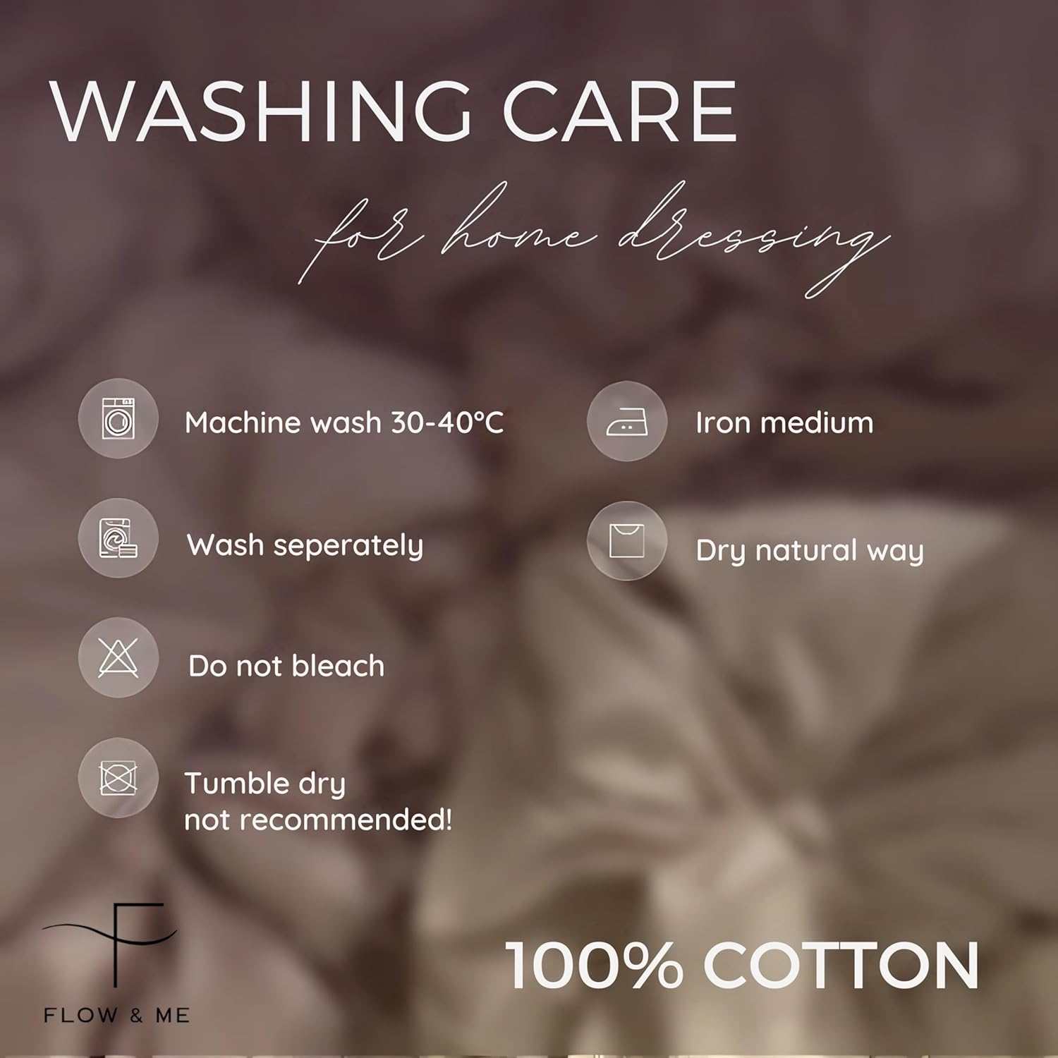 Flow & Me Copripiumino 100% Cotone, Rosa - immagine 6