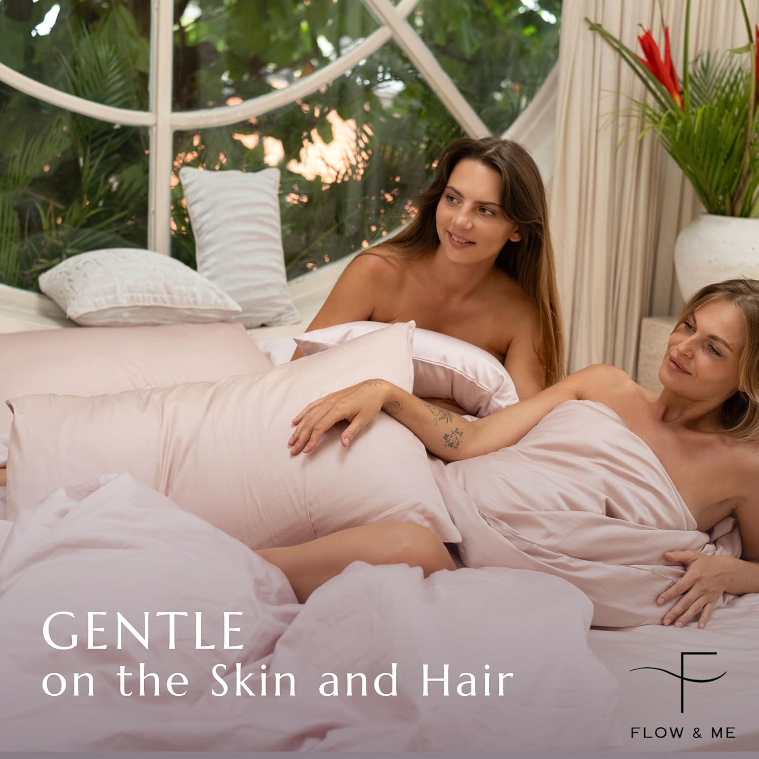 Flow & Me Copripiumino 100% Cotone, Rosa - immagine 8